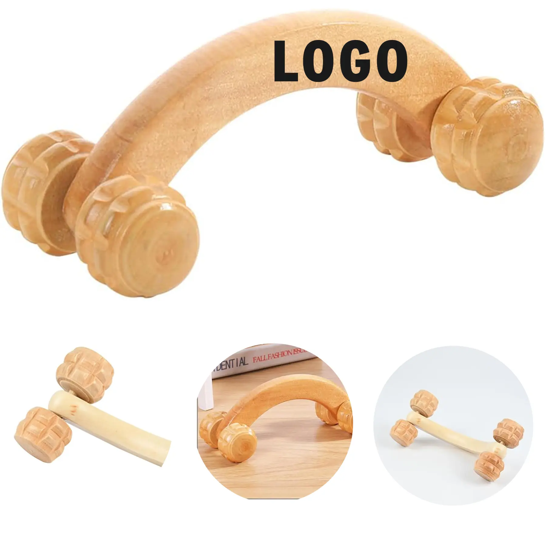 Handcrafted Wooden Muscle Relief Roller 2