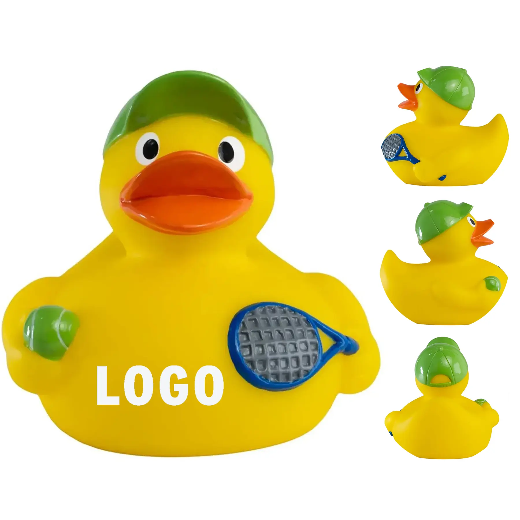 Customizable Tennis Rubber Duck for Sports Fans 2