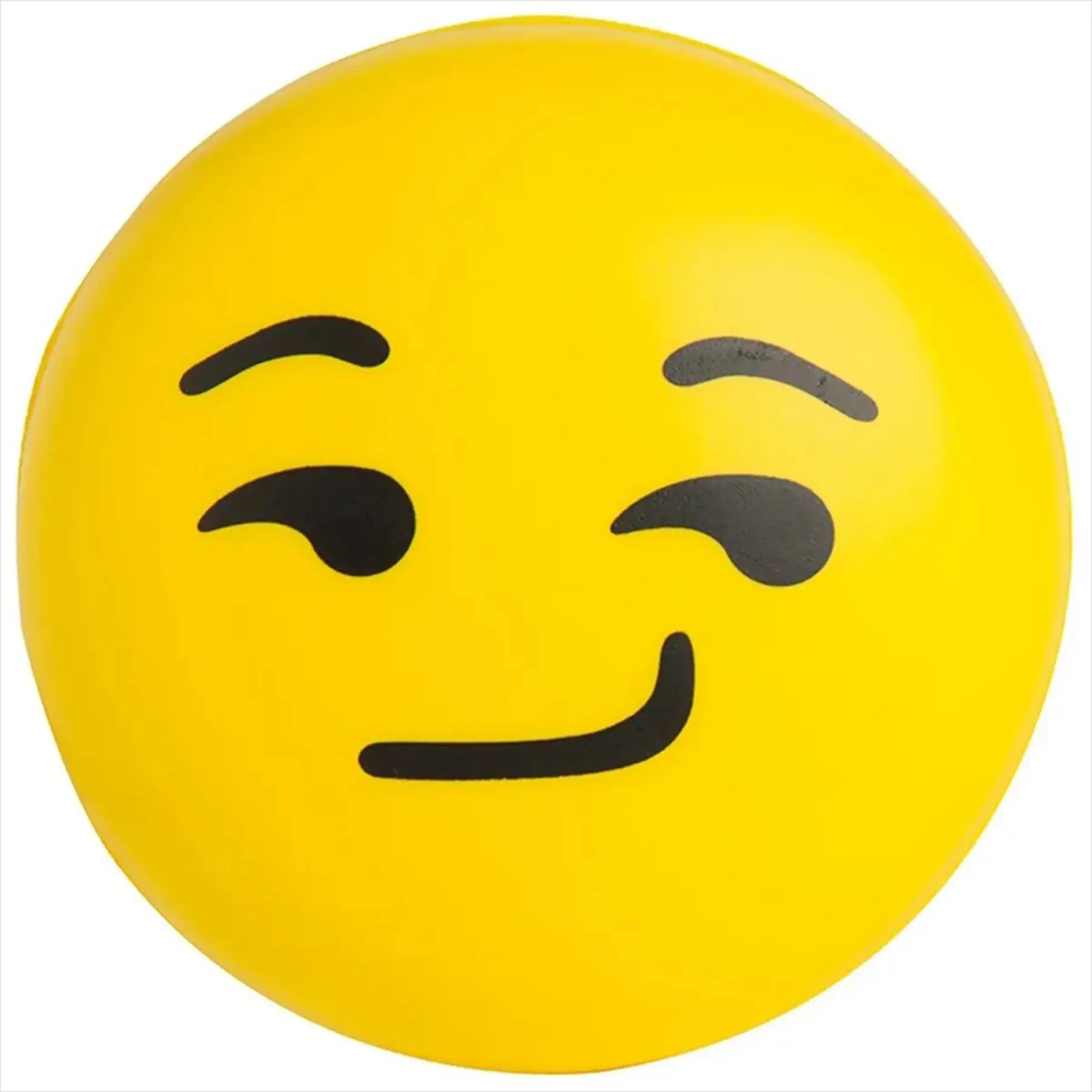 Smirking Emoji Squeeze Ball Polyurethane Foam Stress Toy