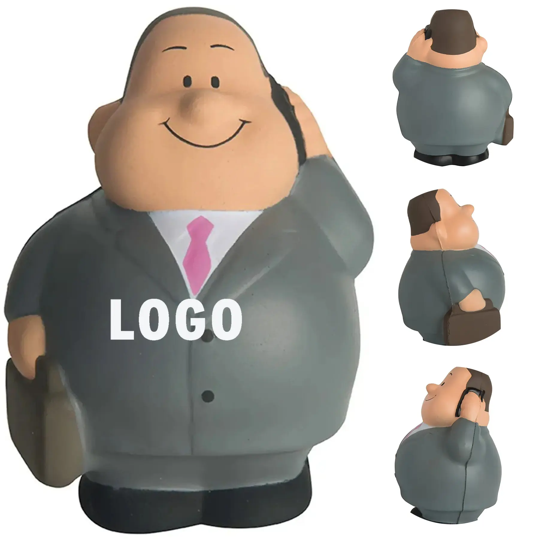 Custom Businessman Stress Relief Squeeze Toy 2
