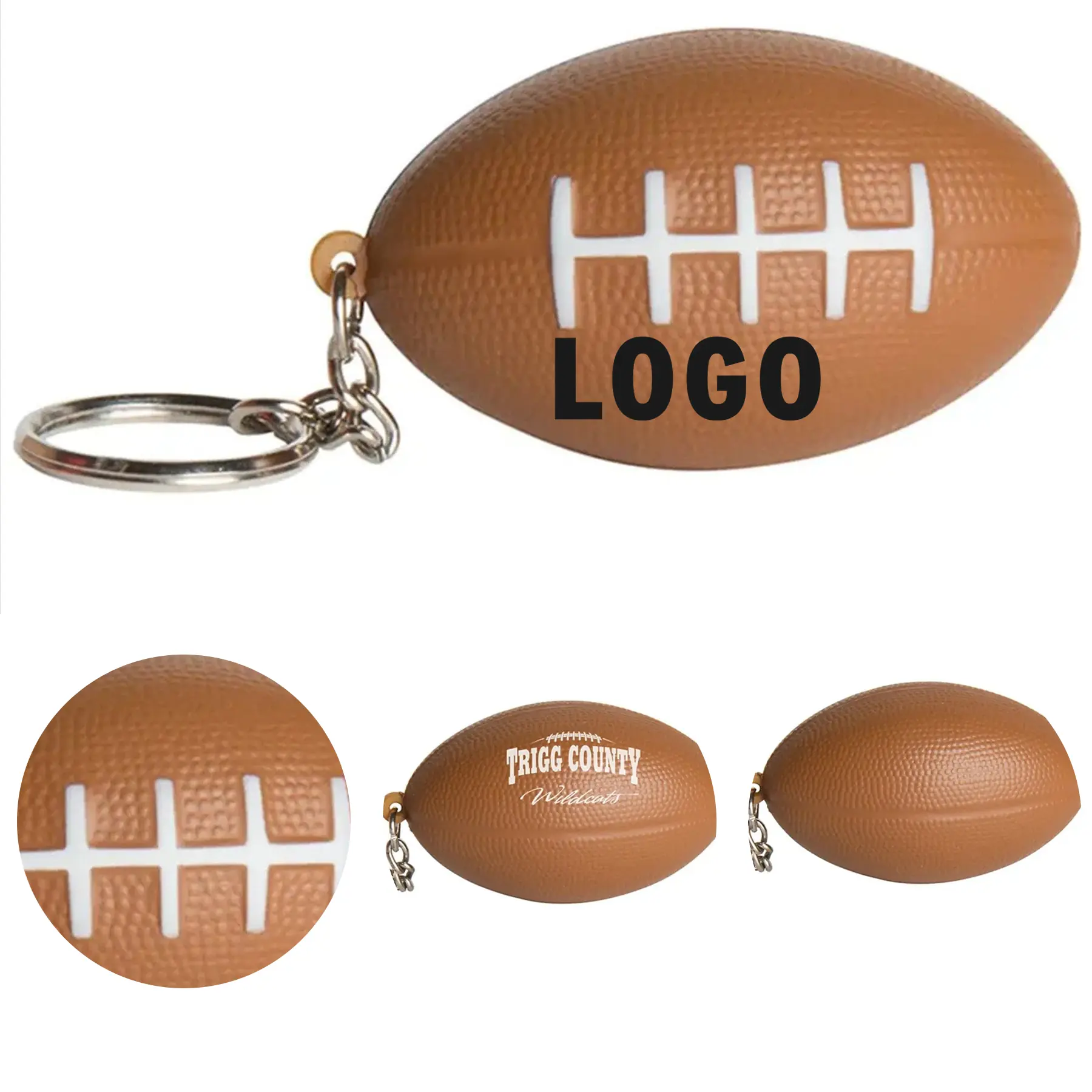 Stress Relief Football Keychain Gift 2