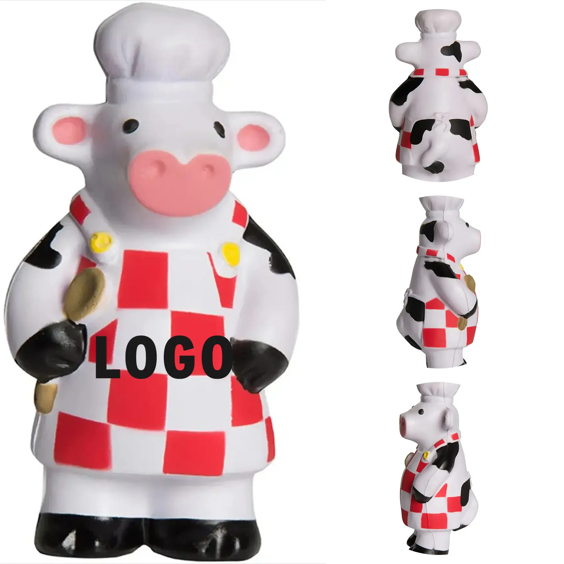 Novelty Cow Stress Relief Squeeze Toy Custom Logo 2