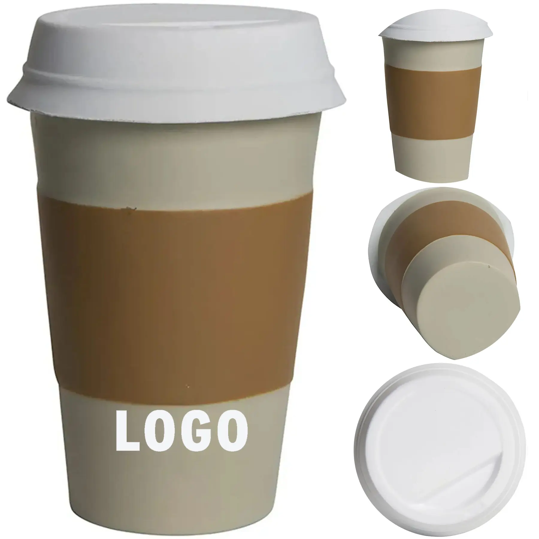 Custom Coffee Cup Stress Relief Squeezable 2