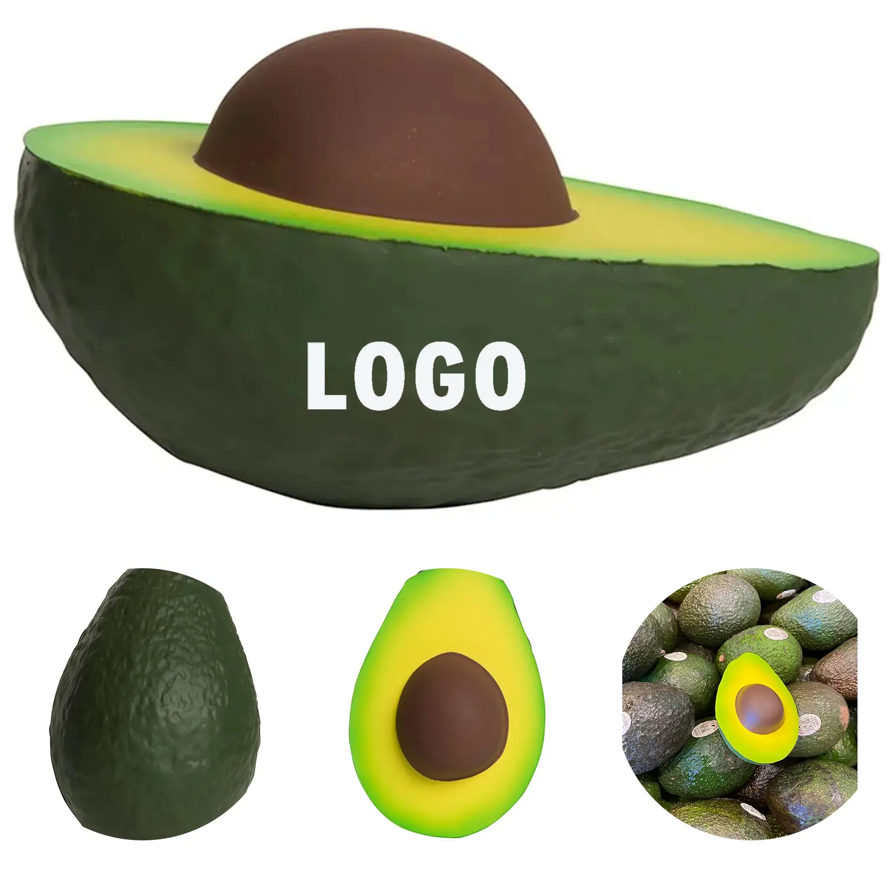 Squeezable Avocado Stress Ball for Custom Branding 2