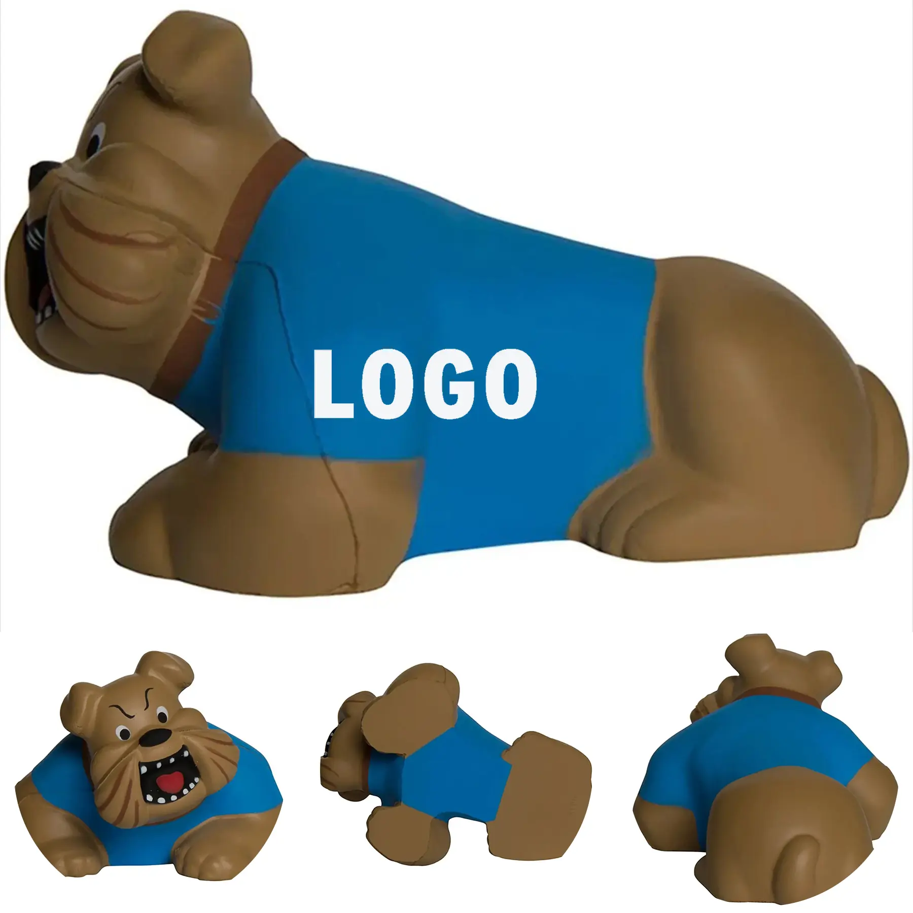 English Bulldog Stress Ball Squeeze Toy Custom Logo Gift 2