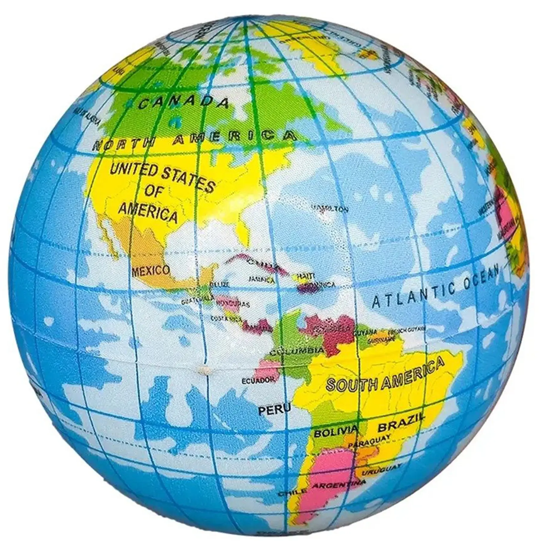 Personalized Earth Globe Stress Relief Ball