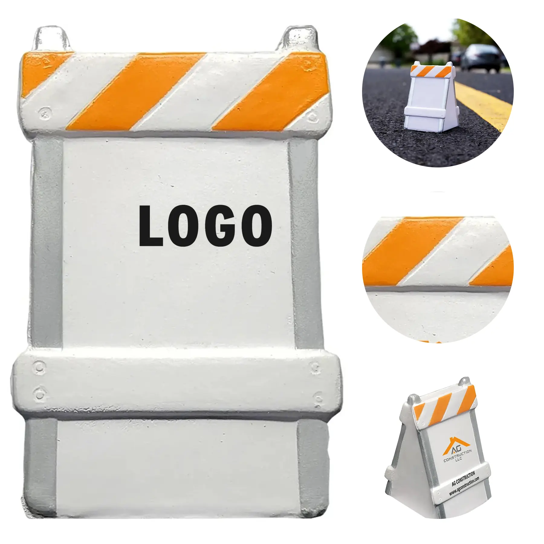 Road Barrier Stress Buster With Logo Imprint 2