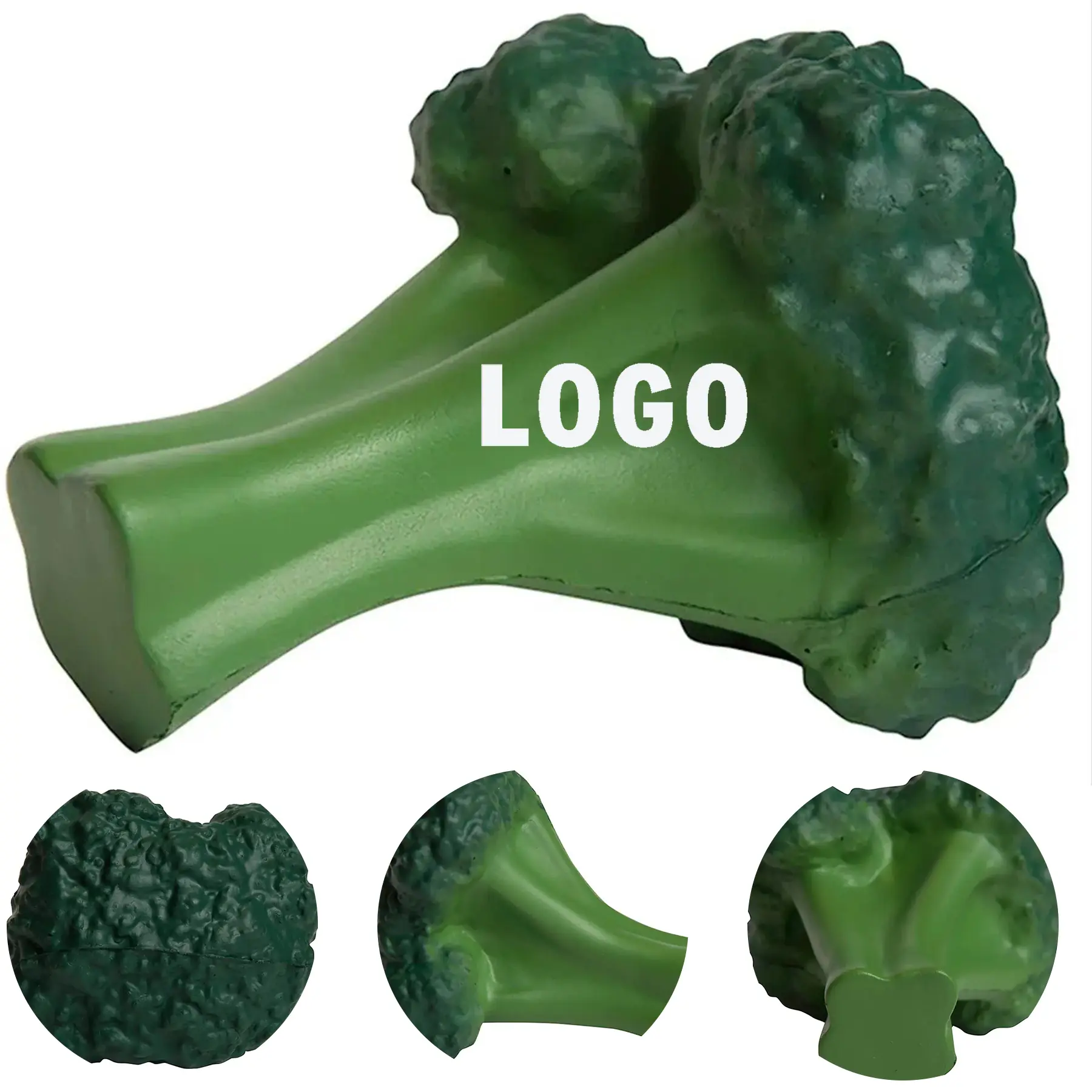 Custom Broccoli Squeeze Stress Reliever Promotional Toy 2