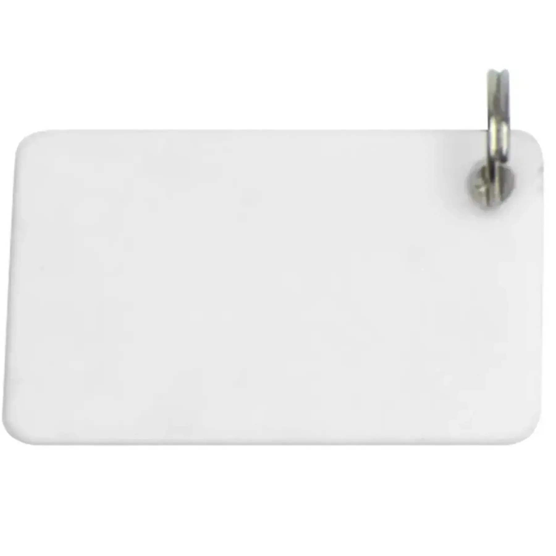 Rectangular Key Tag Split Ring