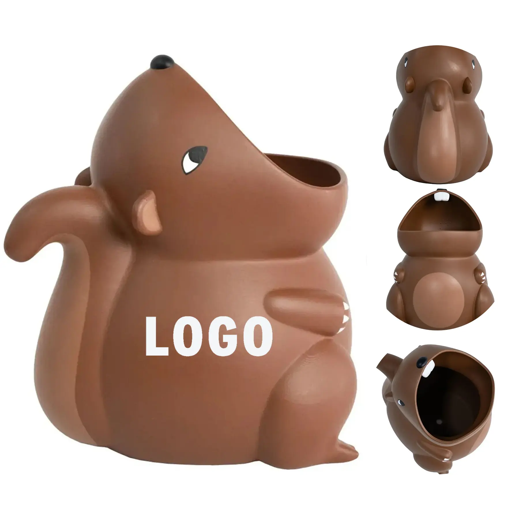 Squirrel Pencil Cup Desk Organizer 2