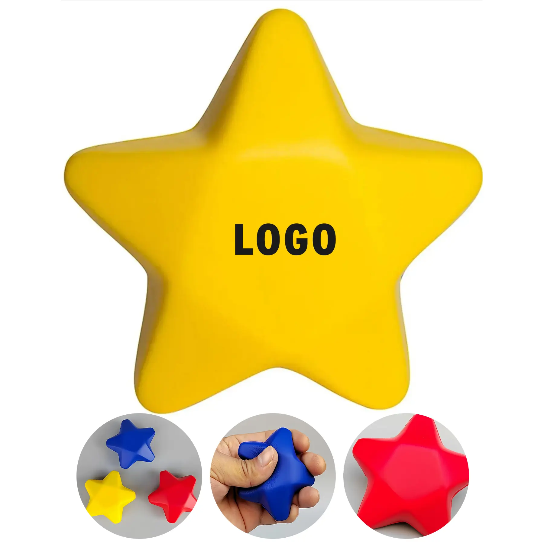 Customizable Foam Star Stress Squeeze Toy 2