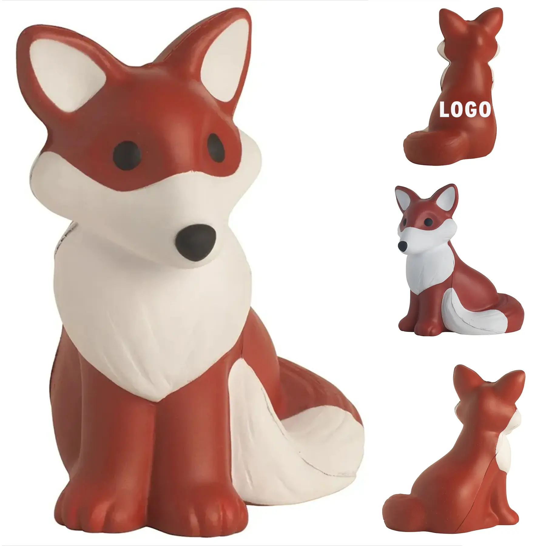 Playful Fox Stress Squeeze Toy 2