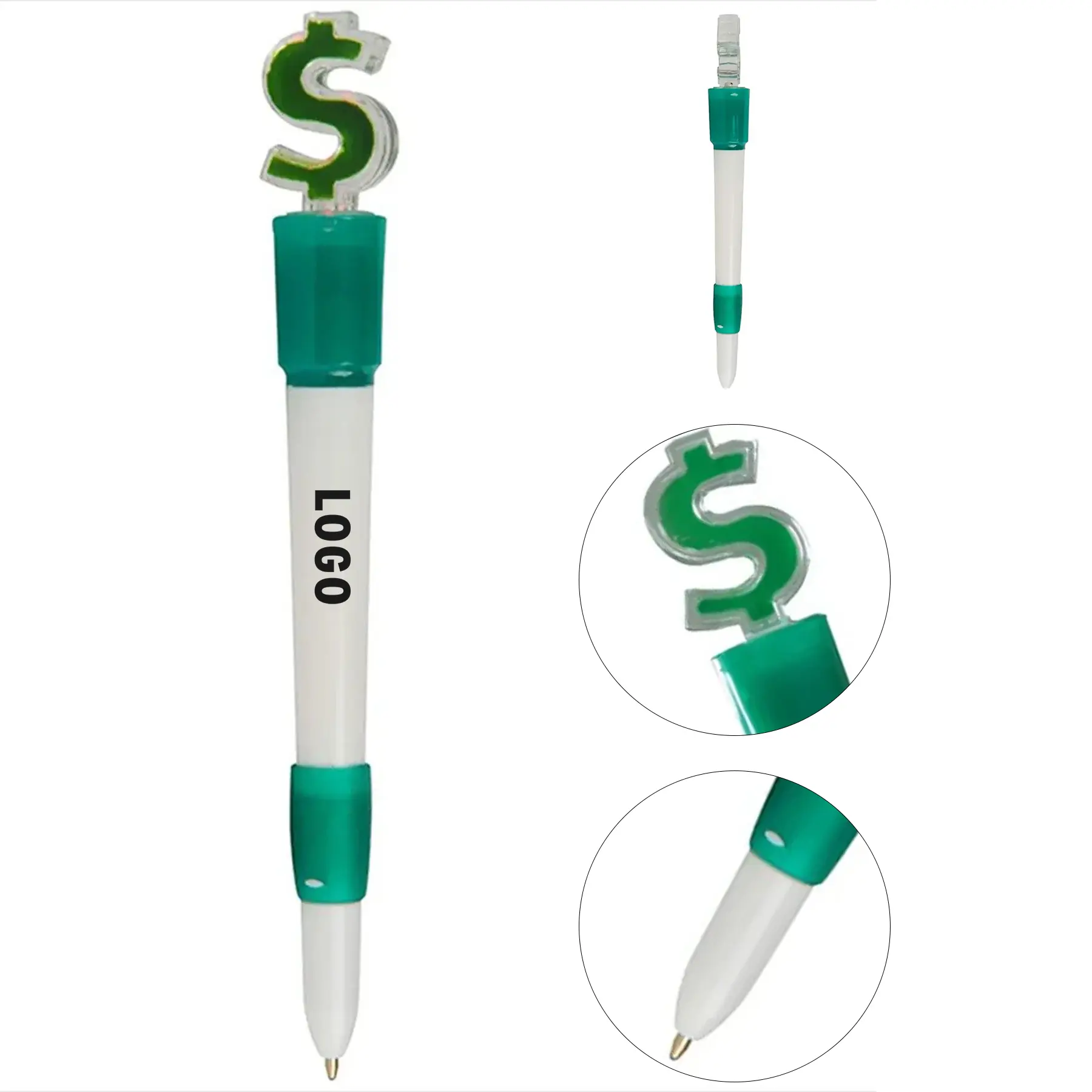 Dollar Sign Glowing Ballpoint Pen 2