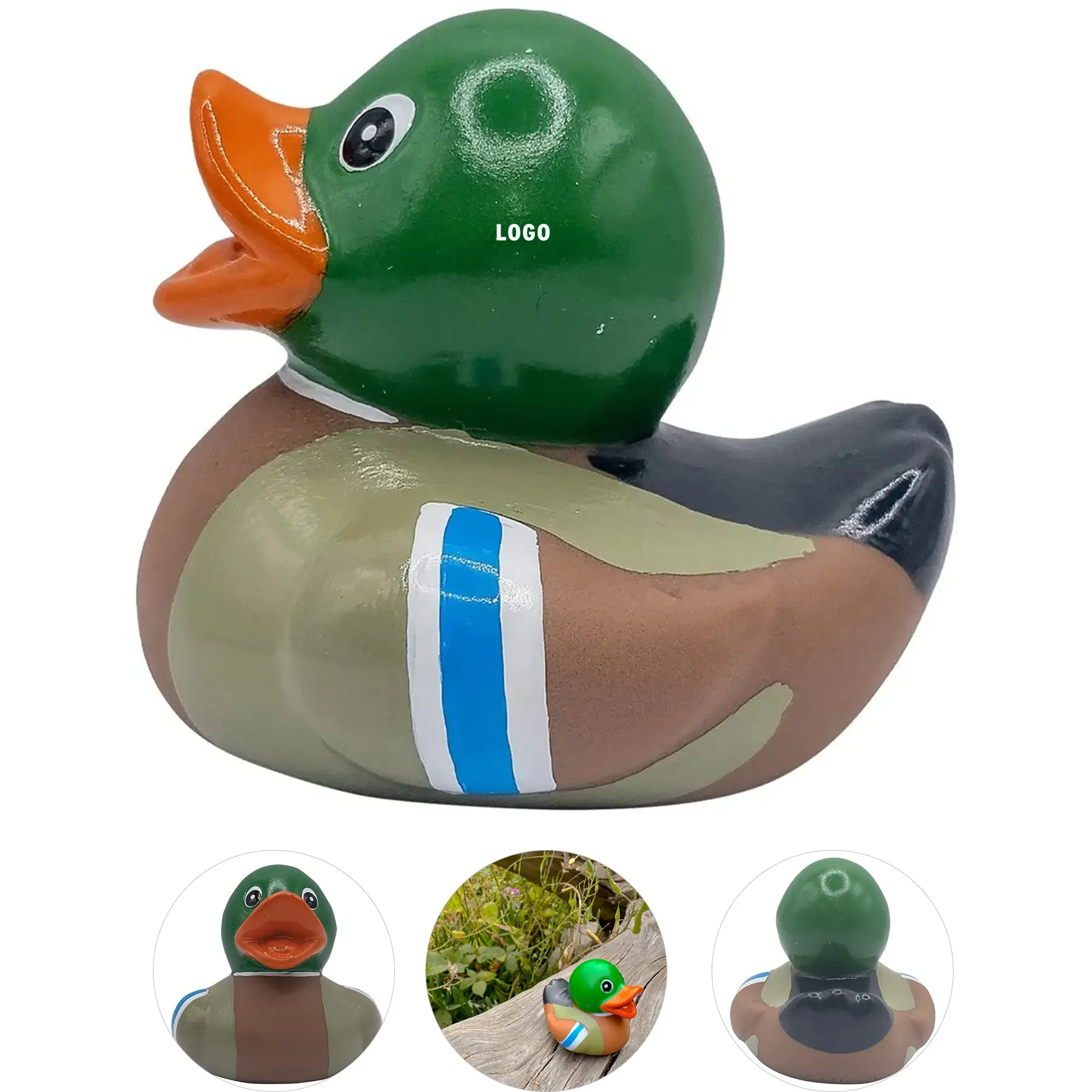 Custom Logo Mallard Duck Decorative Figurine 2