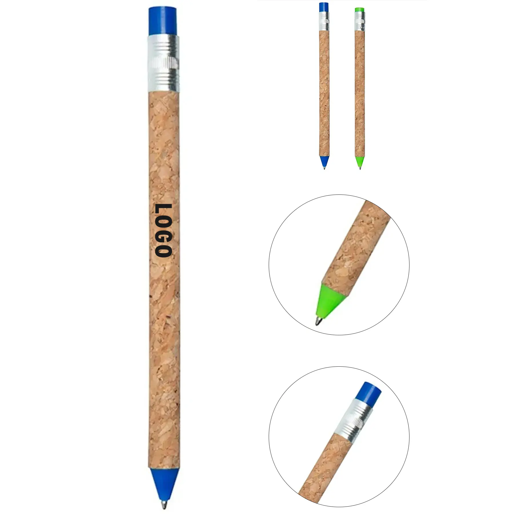 Green Cork Plunger Pen 2