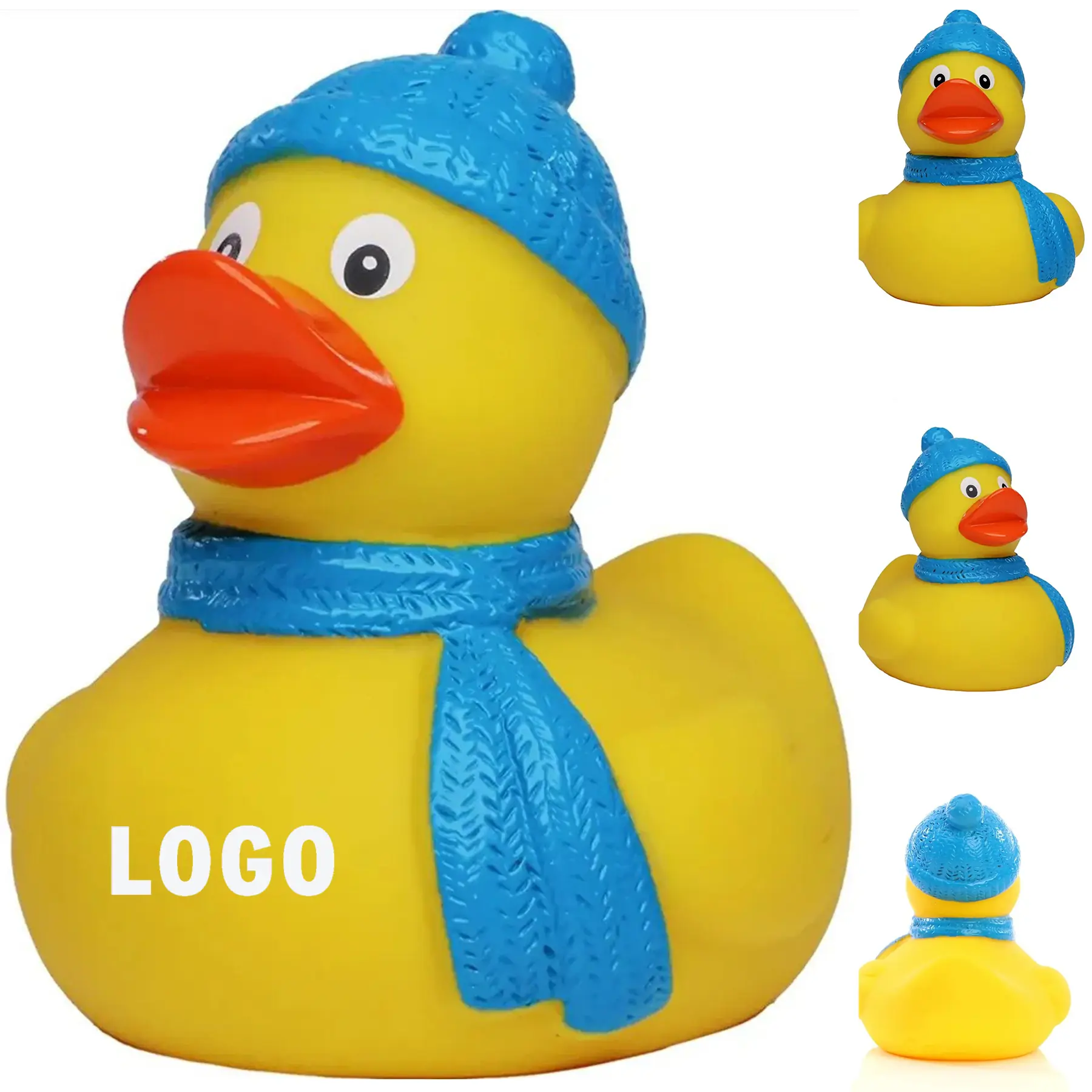 Chilly Season Duck Bath Companion With Scarf Beanie 2
