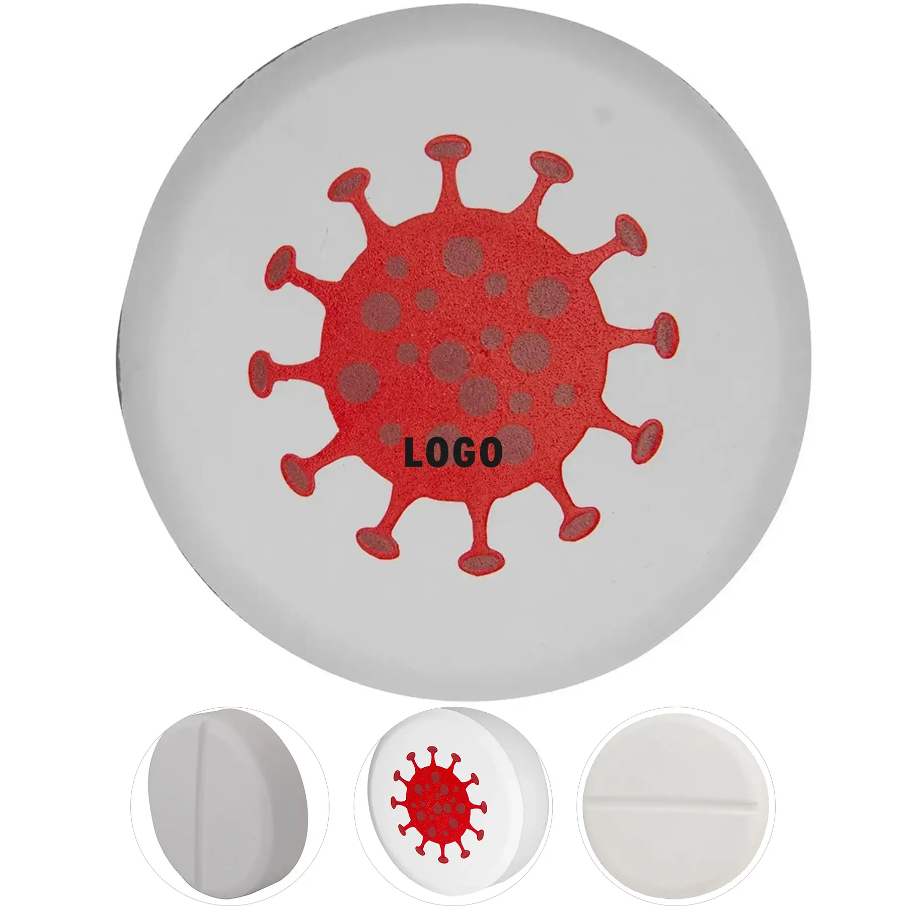 Anxiety Relief Pill Stress Ball - Custom Logo Stress Reliever for Adults 2