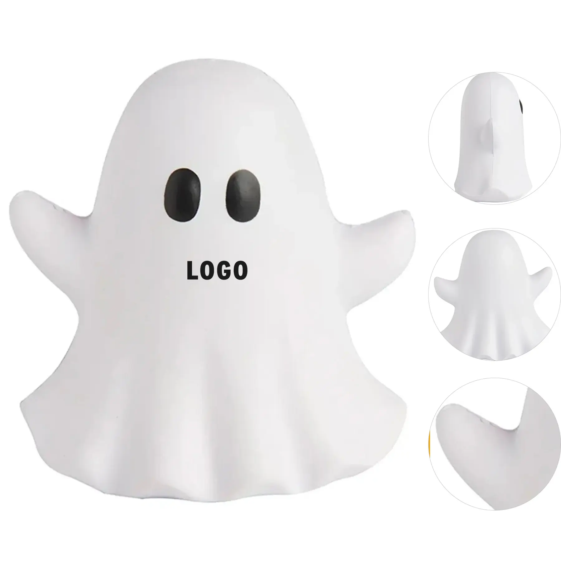 Ghost Emoji Stress Squeeze Ball 2