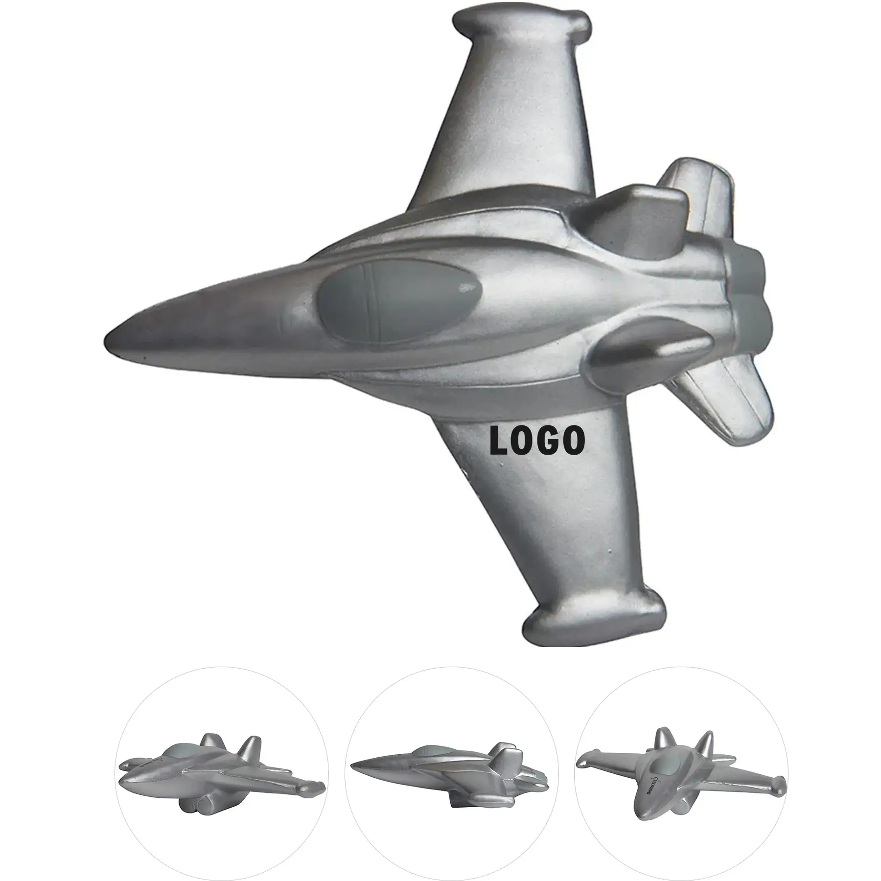 Sleek Foam Stress Ball in Fighter Jet Design 2