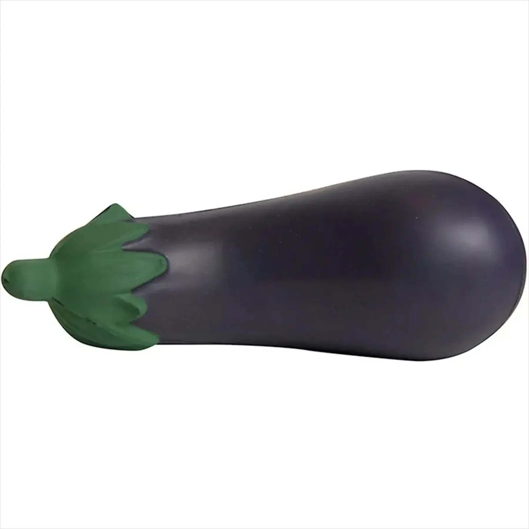 Custom Squeezable Eggplant Stress Toy for Branding
