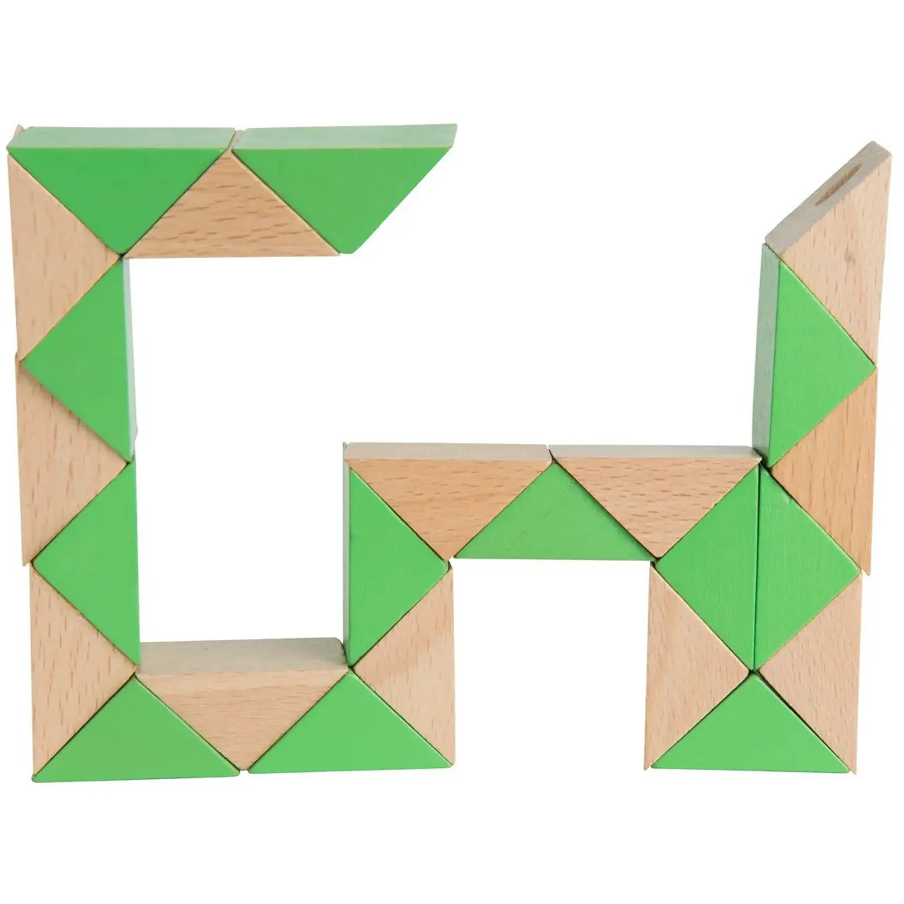 Customizable Wooden Brain Teaser Snake Puzzle Gift
