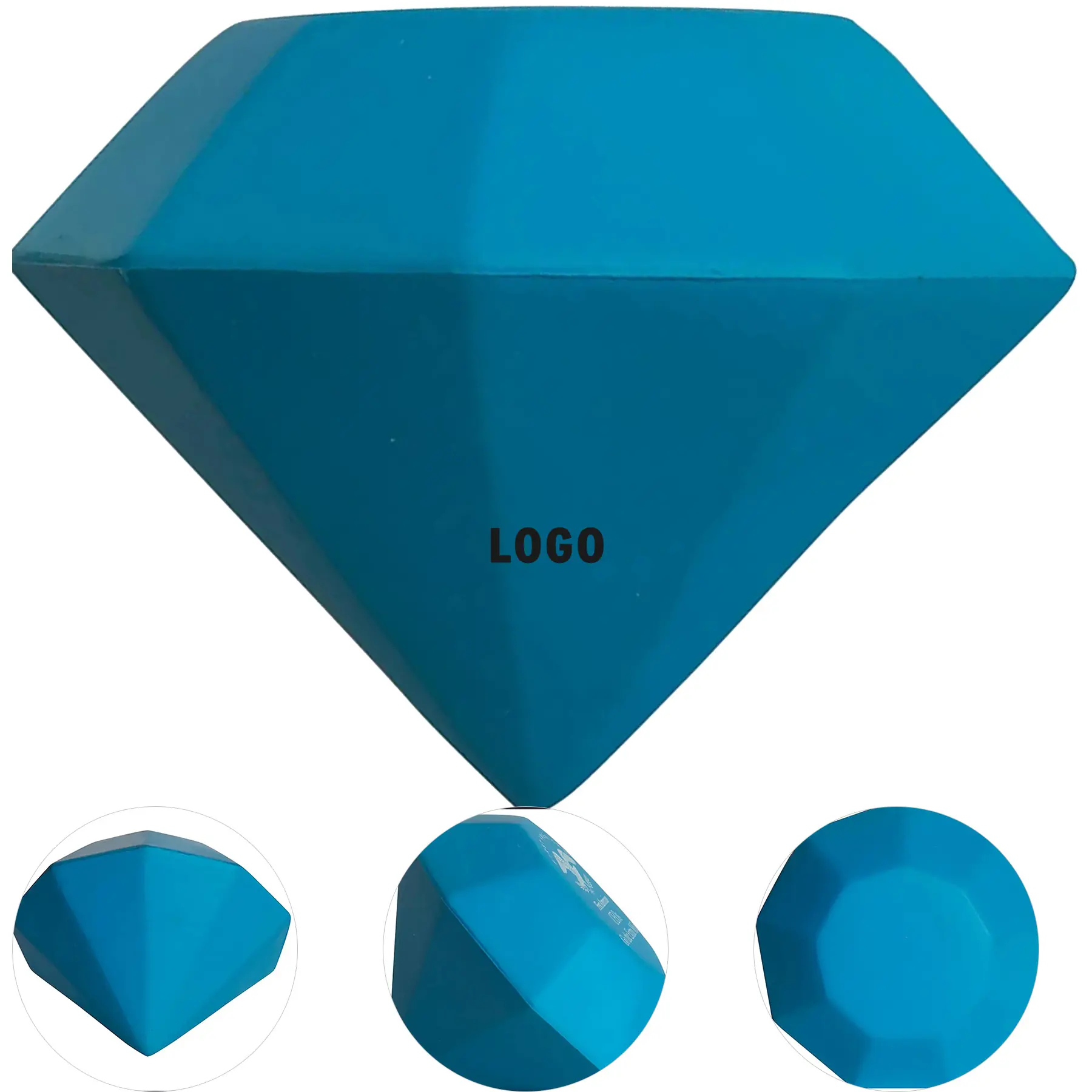 Custom Imprint Blue Gem Stress Ball for Business Promotion 2