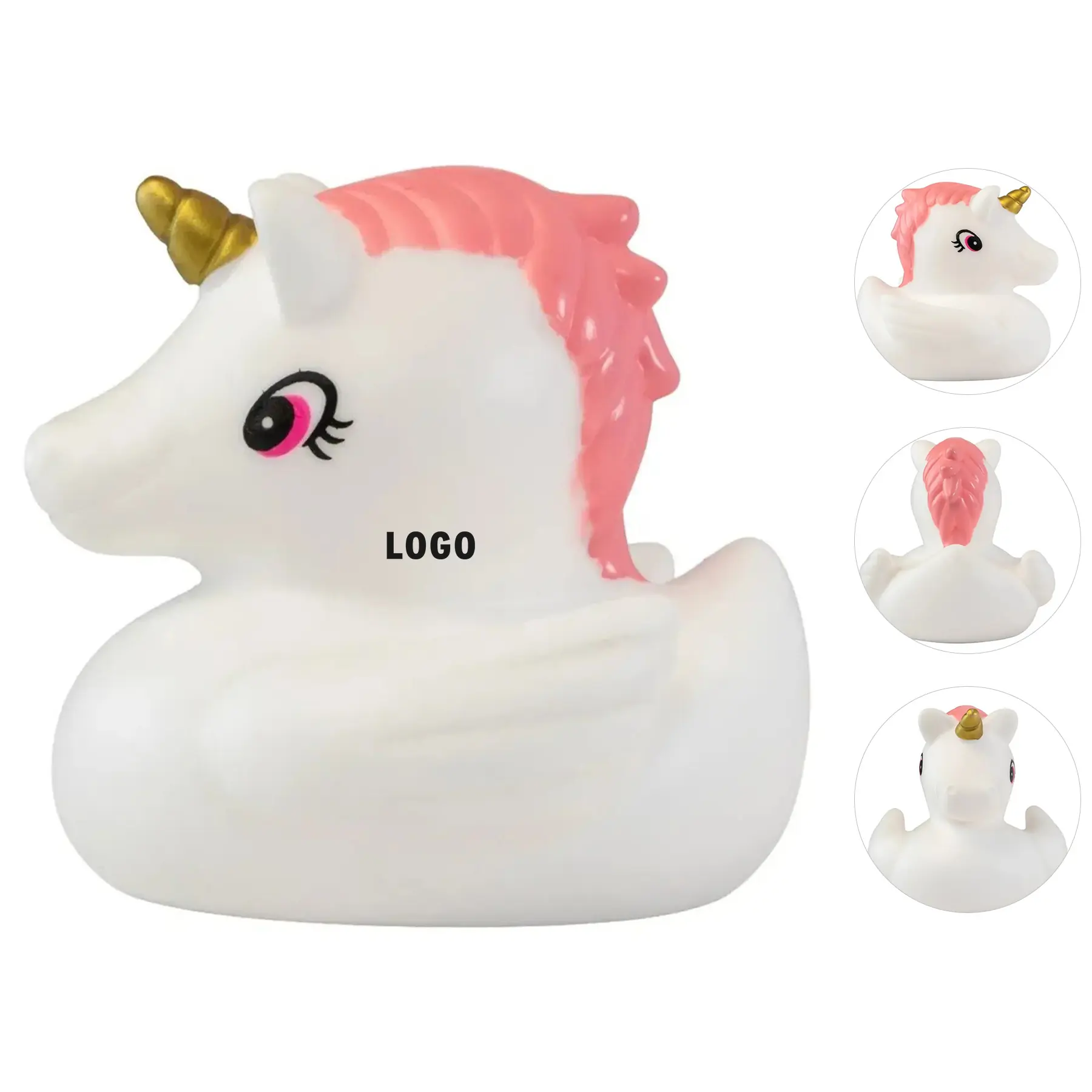 Custom Mini Unicorn Duck Rubber Toy for Branded Events 2