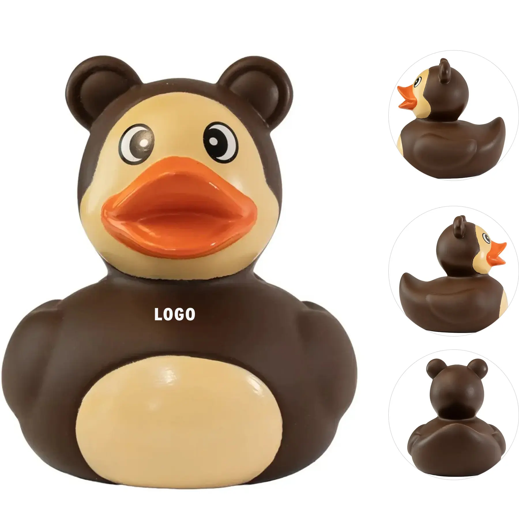 Custom Logo Soft Teddy Rubber Duck Promo 2