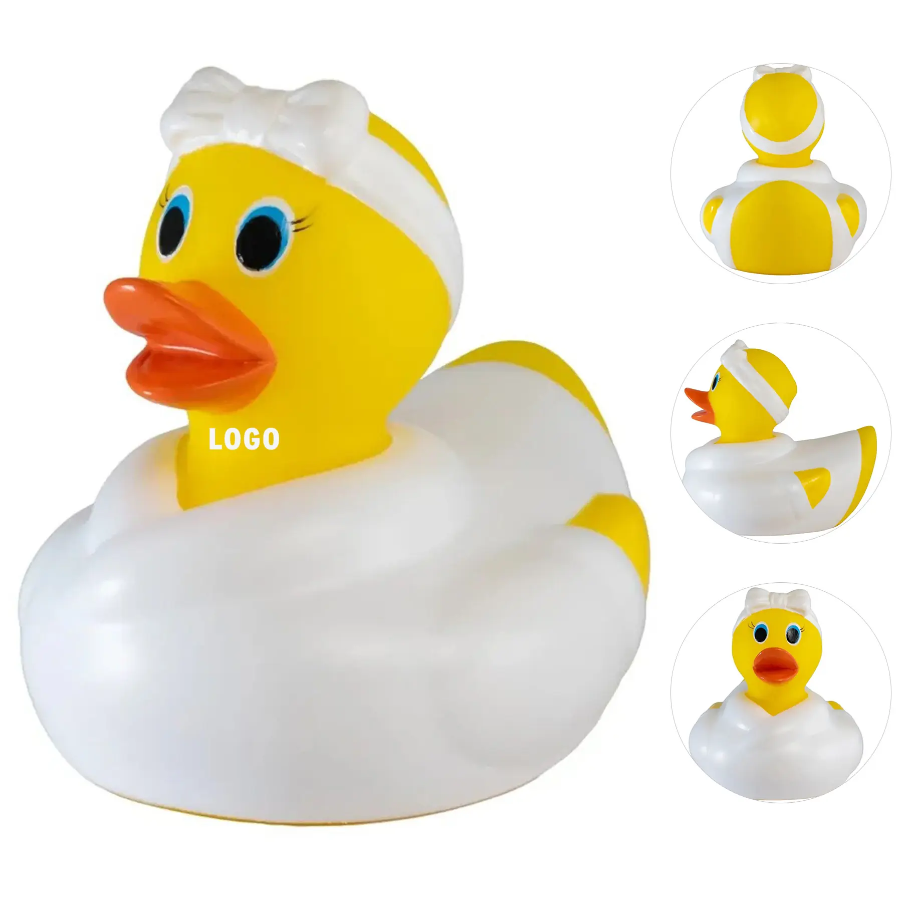 Spa Rubber Duck Towel Cucumber Slices 2