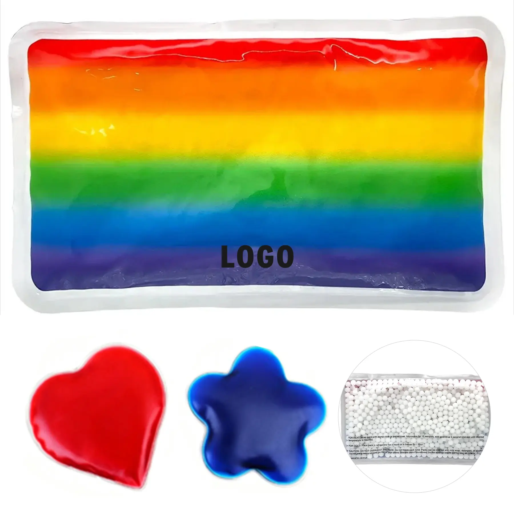Multicolor Gel Bead Hot Cold Compress Pack 2