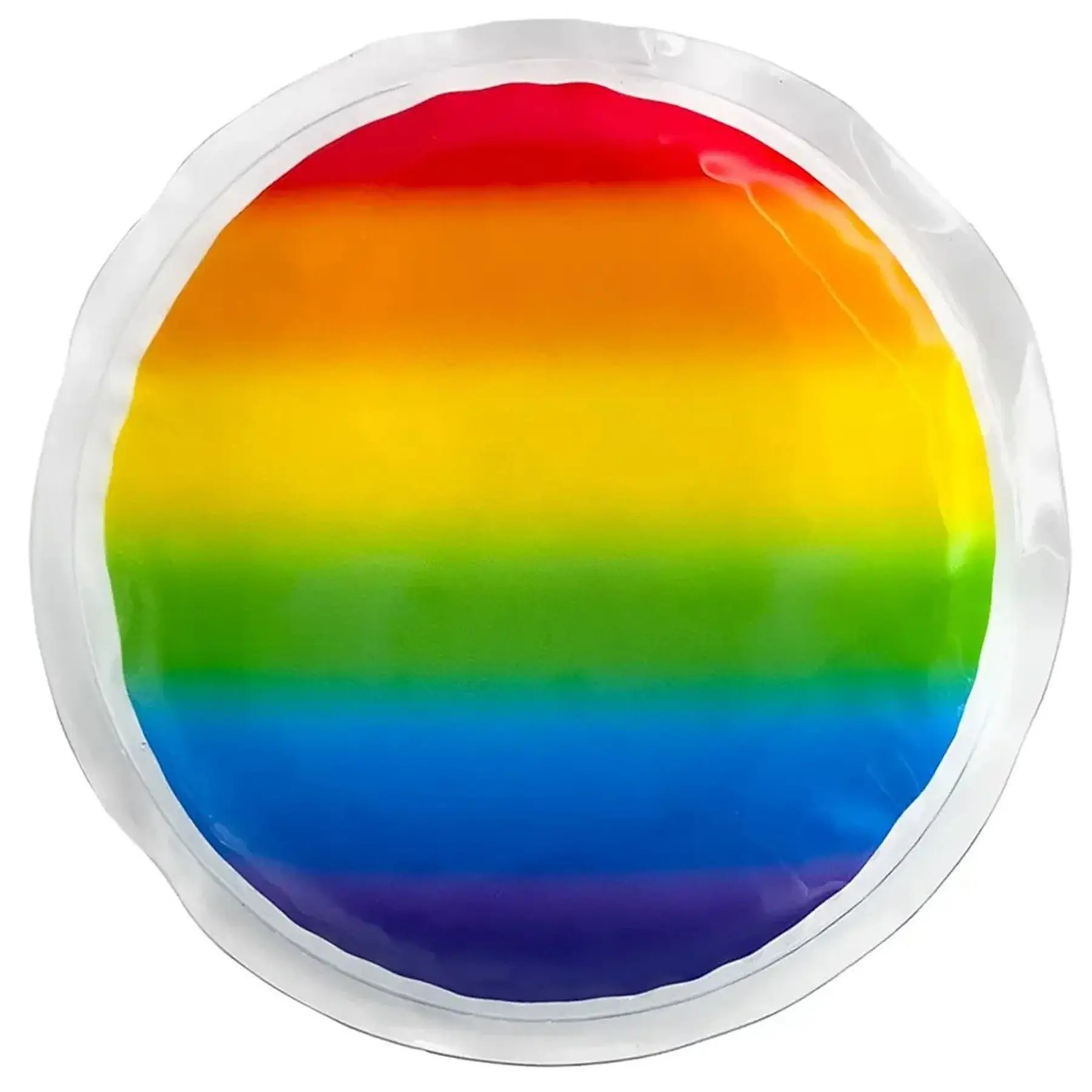 Round Rainbow Gel Bead Hot Cold Pack