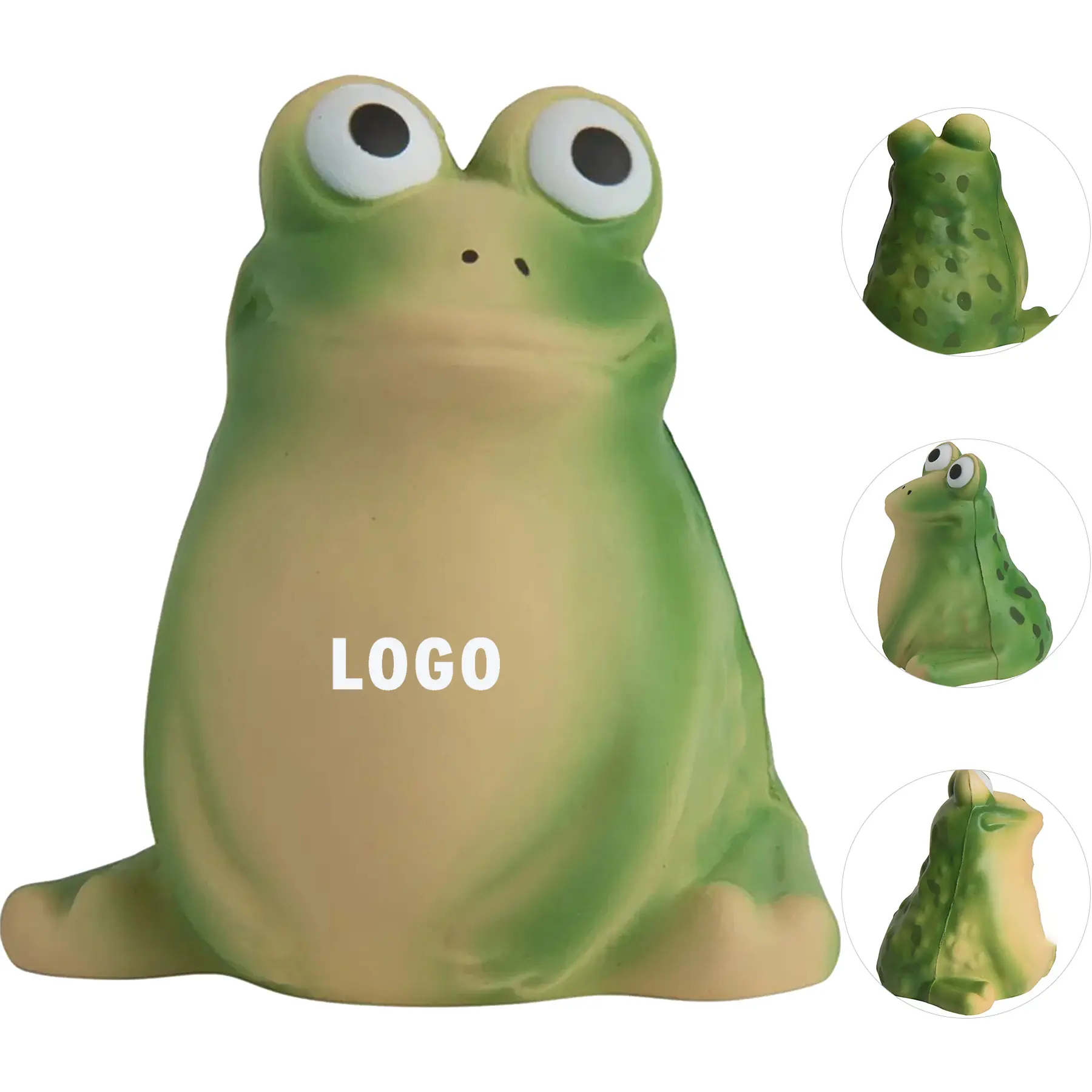 Personalized Frog Stress Relief Squeeze Toy for Promotions 2