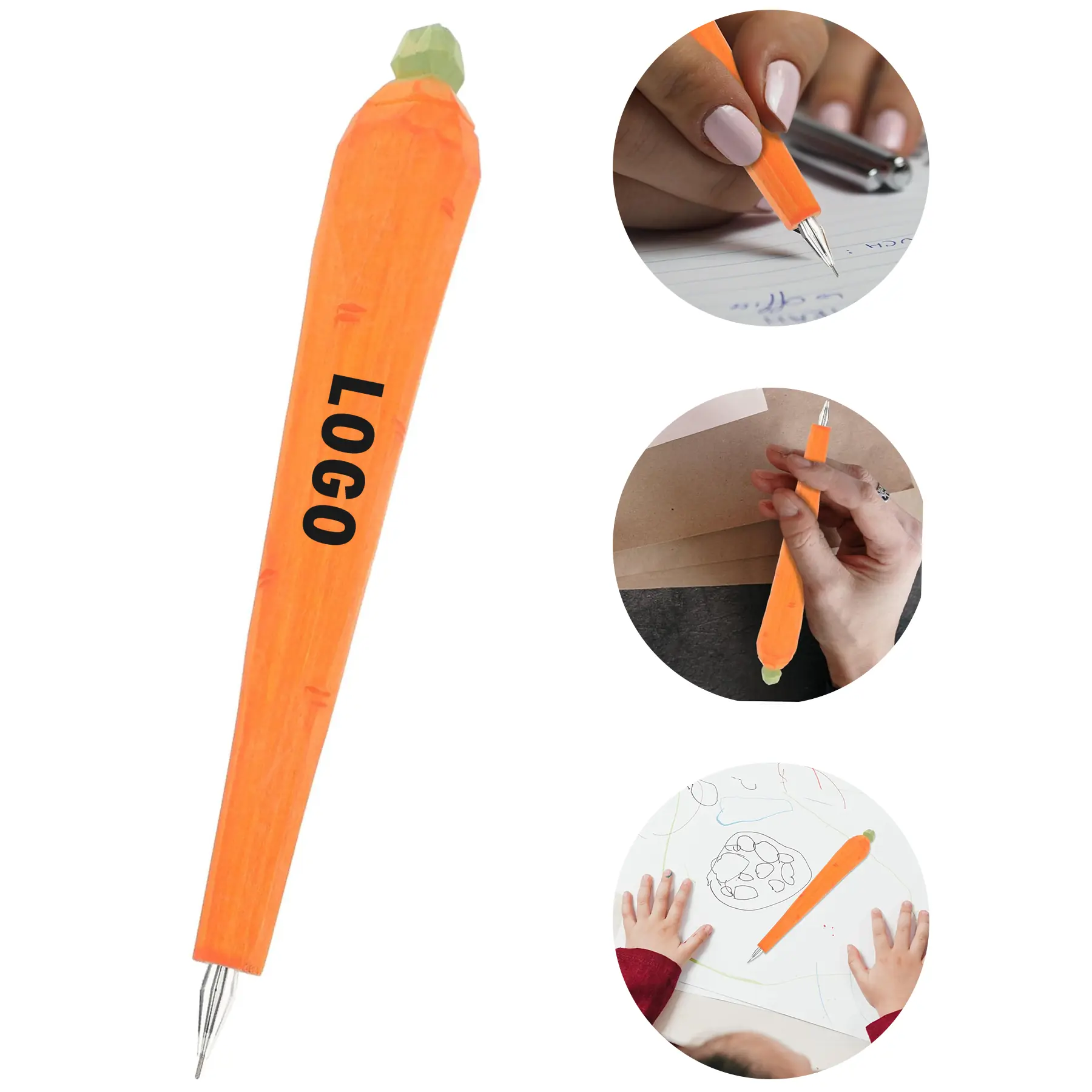 Customizable Carrot Ballpoint Pen 2