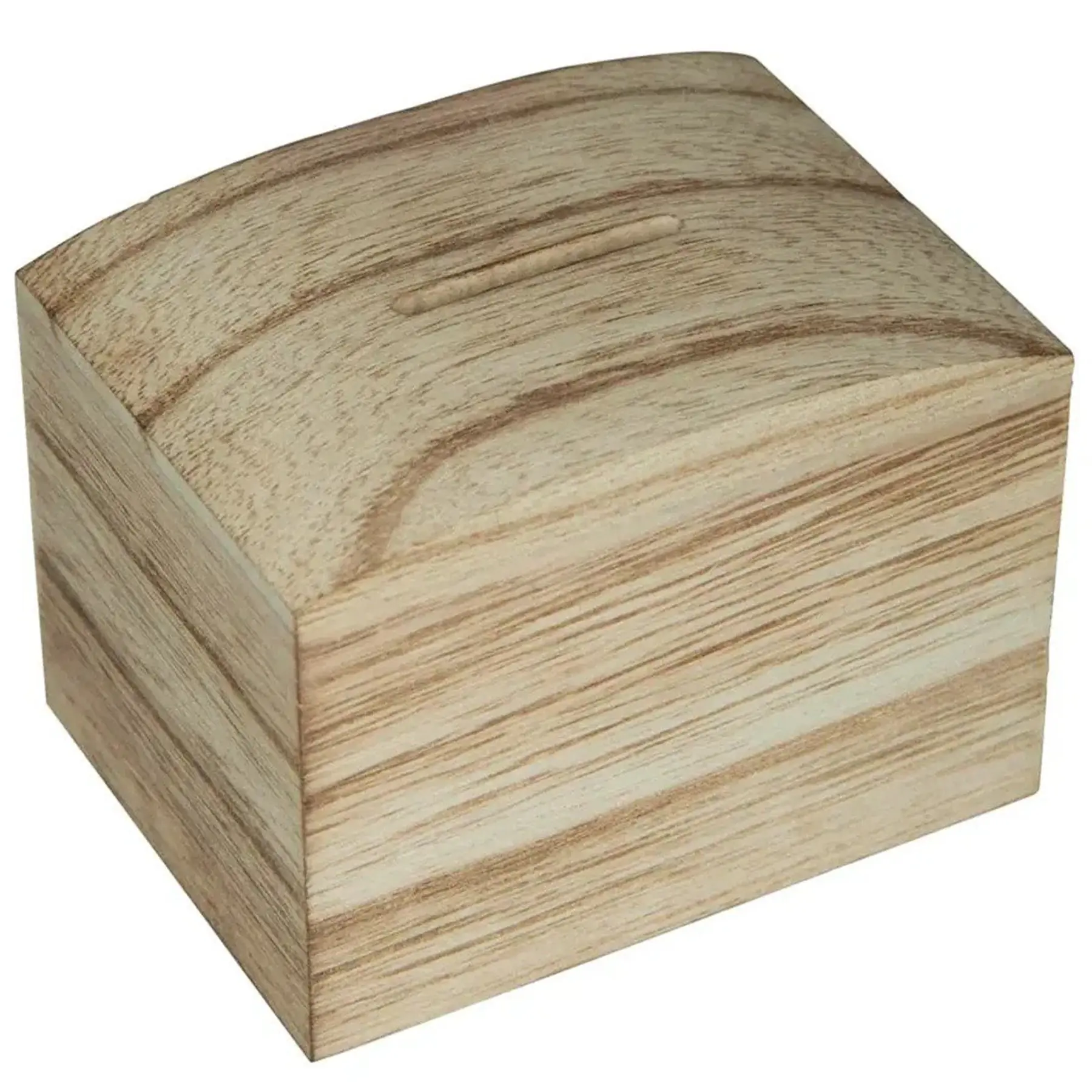 Handcrafted Wooden Savings Bank - Elegant Home Decor