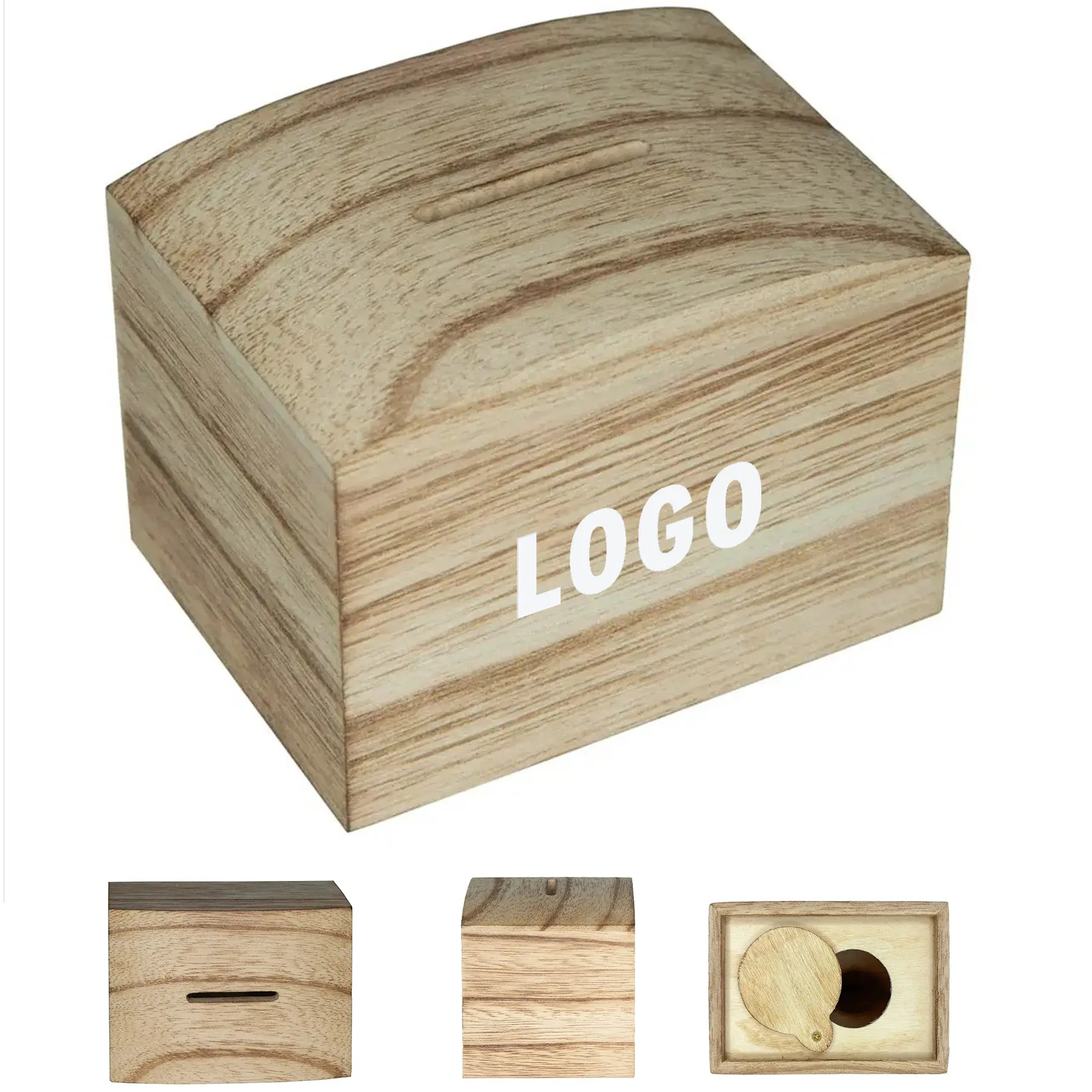 Handcrafted Wooden Savings Bank - Elegant Home Decor 2