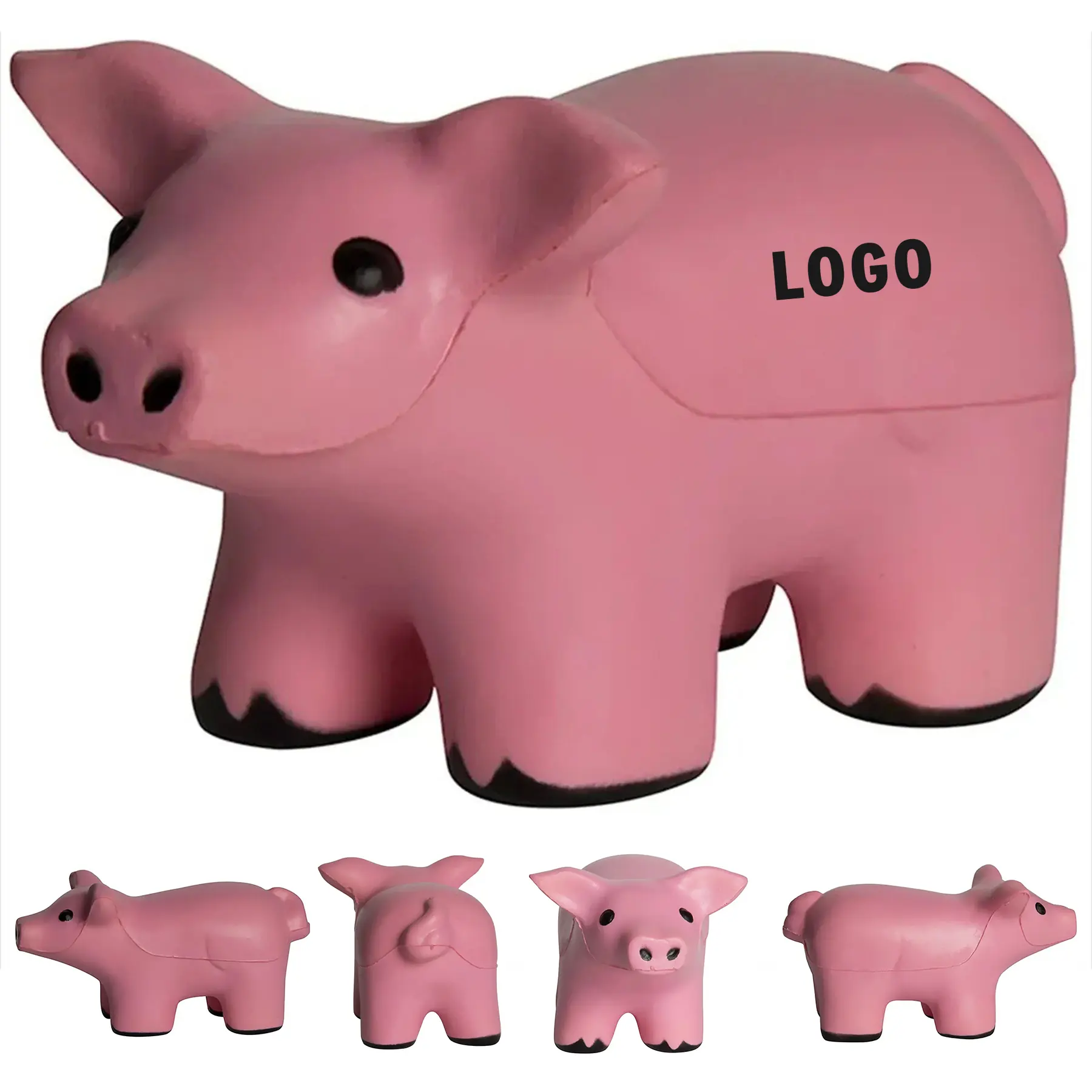 Dancing Pig Vibrating Stress Relief Pull Cord Toy 2