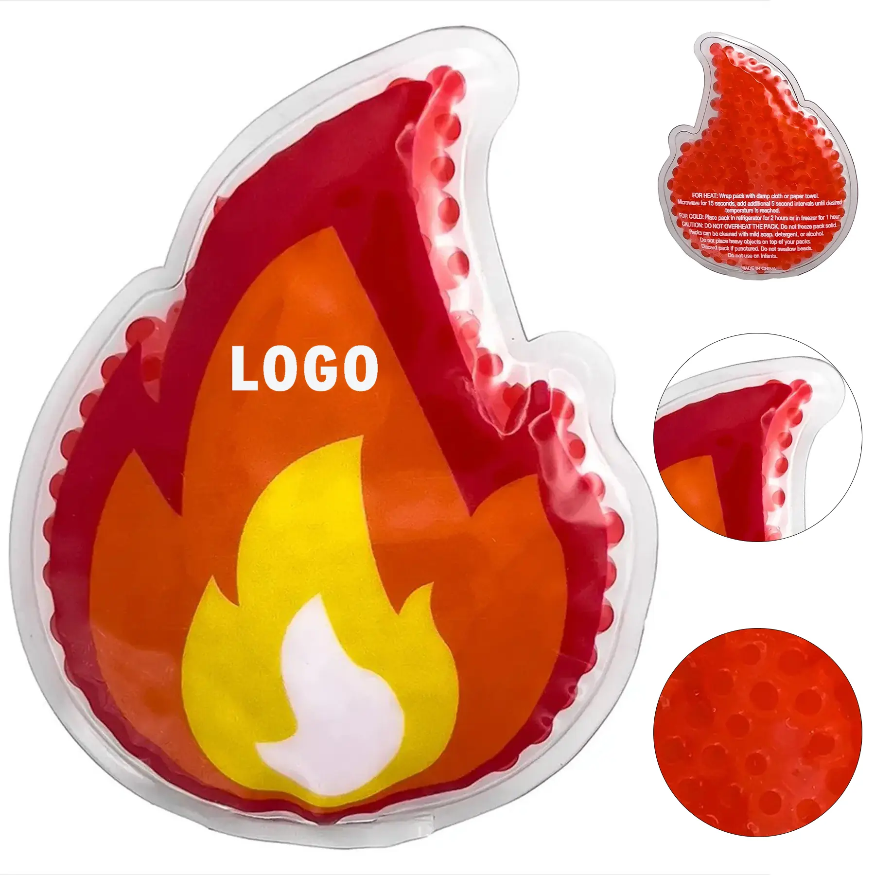 Reusable Emoji Shaped Gel Bead Hot Cold Pack 2