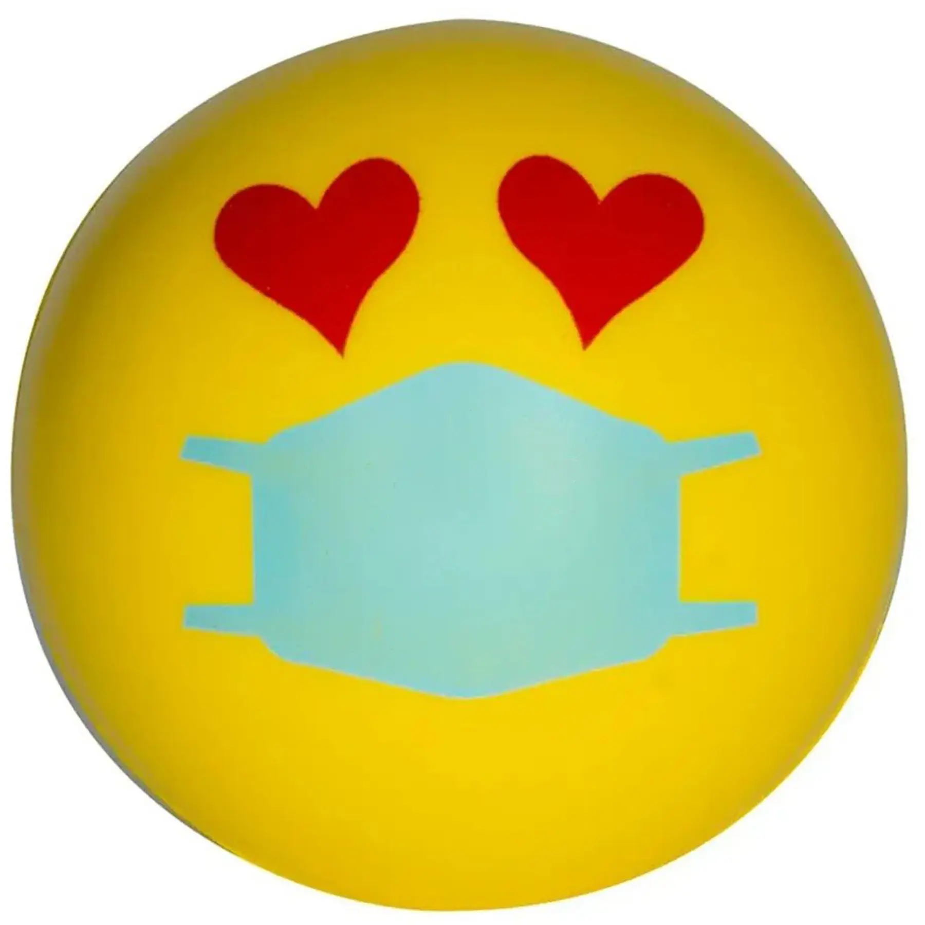 Cheerful Masked Emoji Squeeze Toy for Stress Relief