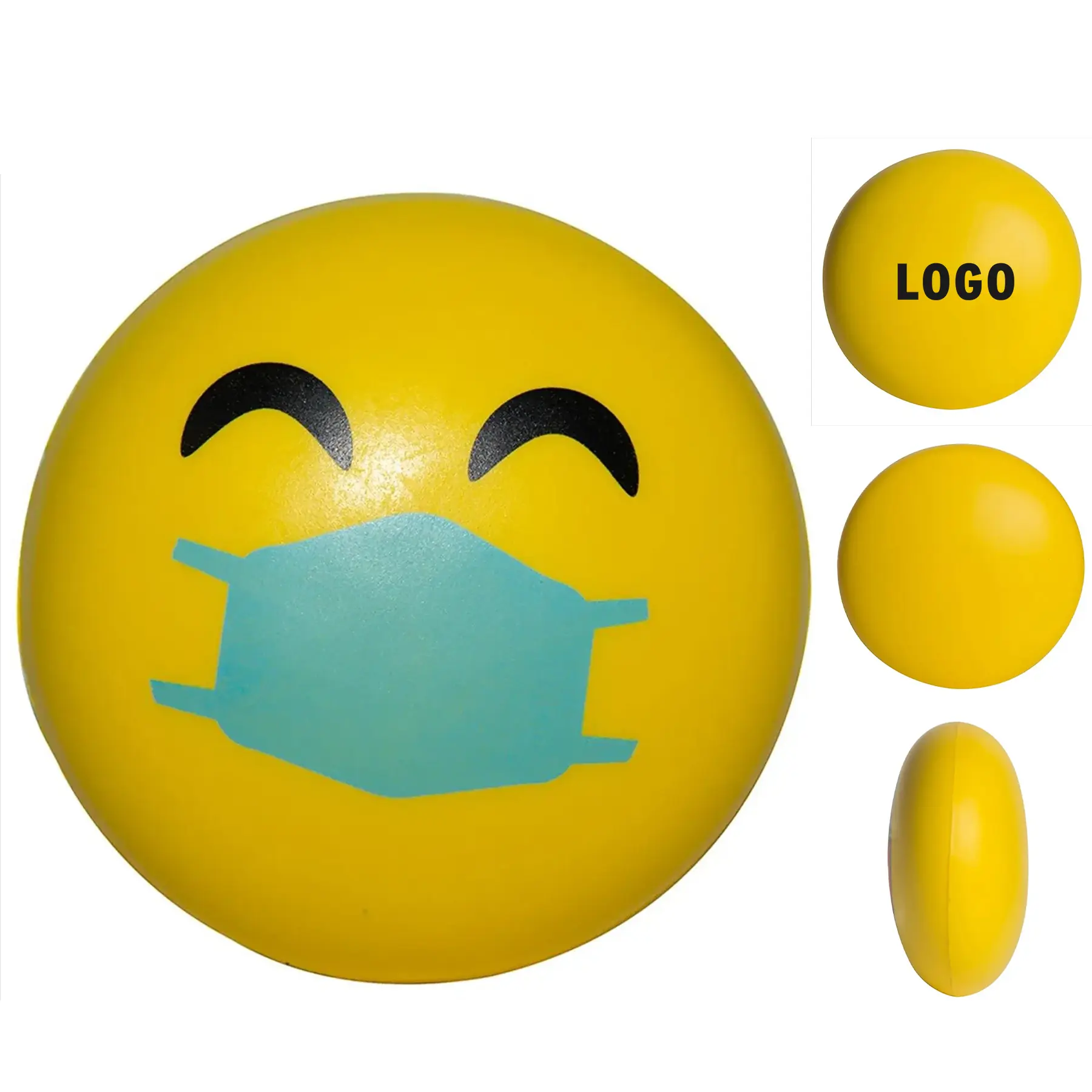 Joyful Masked Emoji Stress Ball for Adults 2