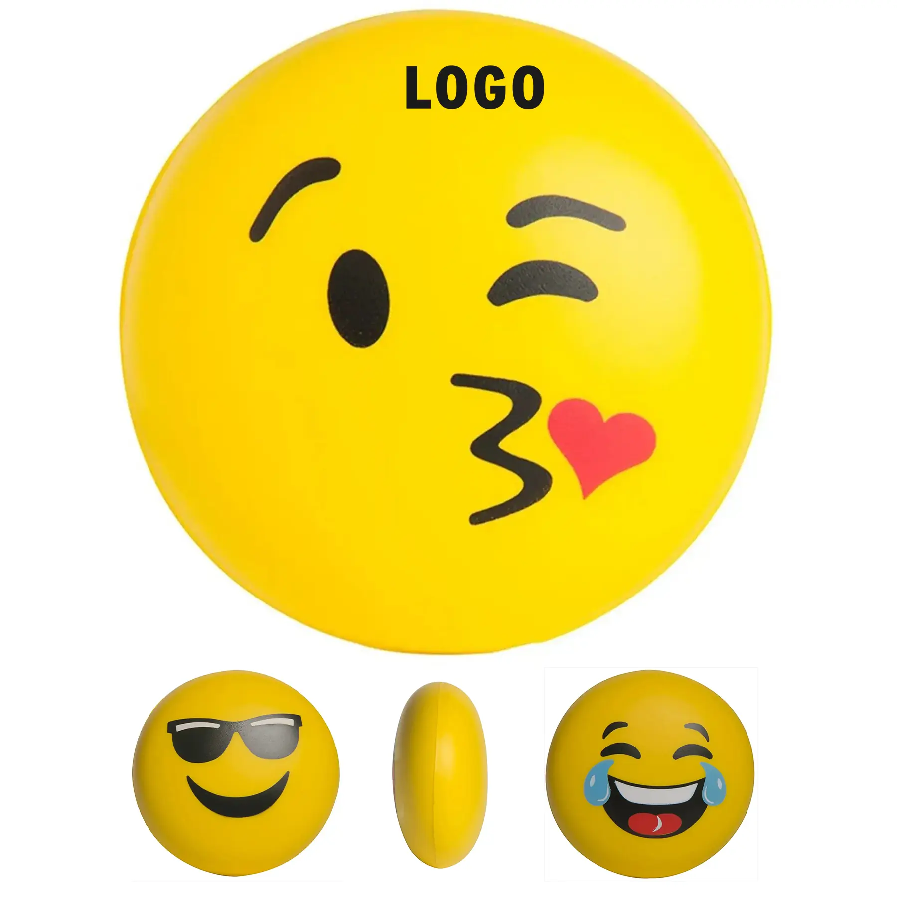 Kiss Emoji Stress Squeeze Ball 2