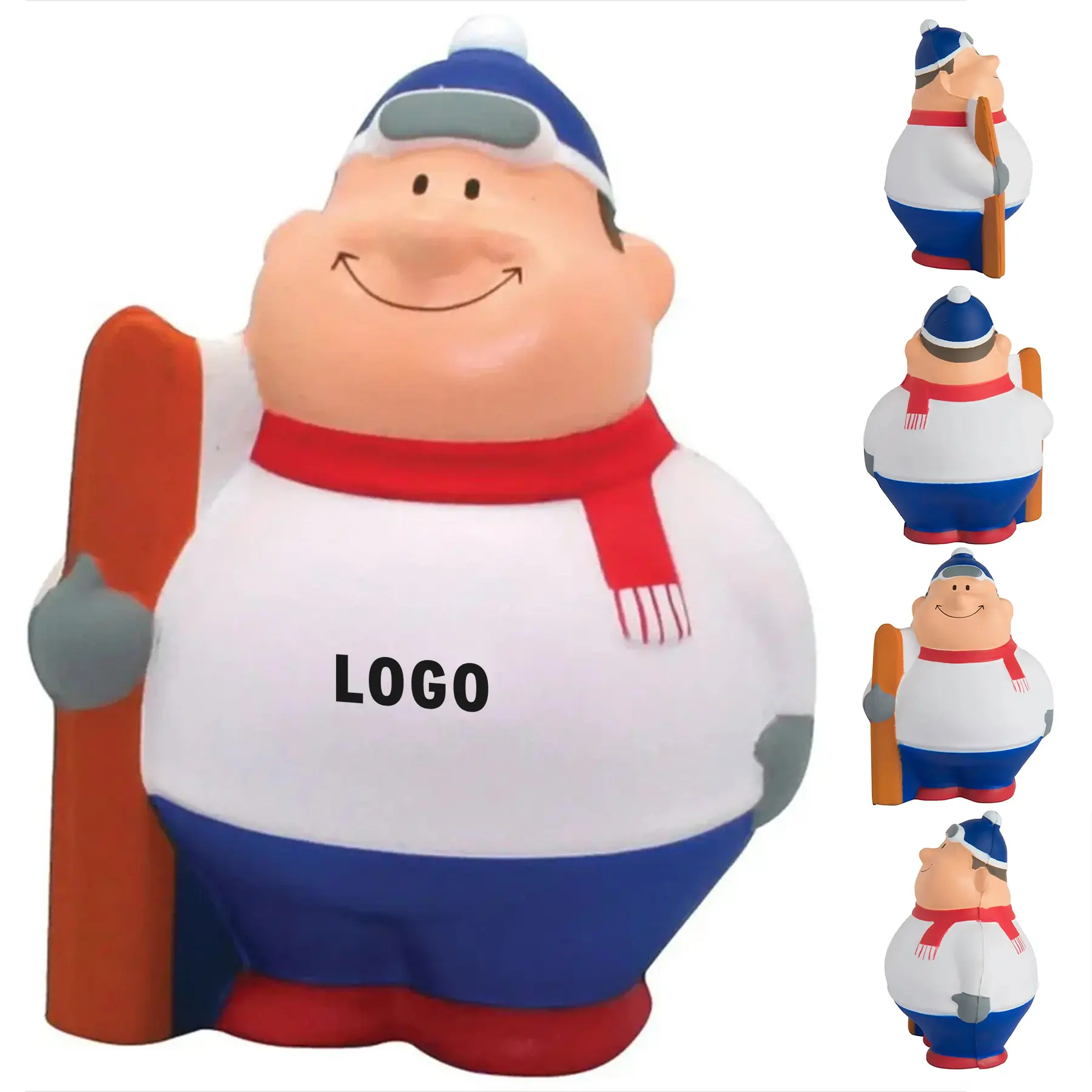 Custom Snow Stress Ball for Winter Sports Promotions 2