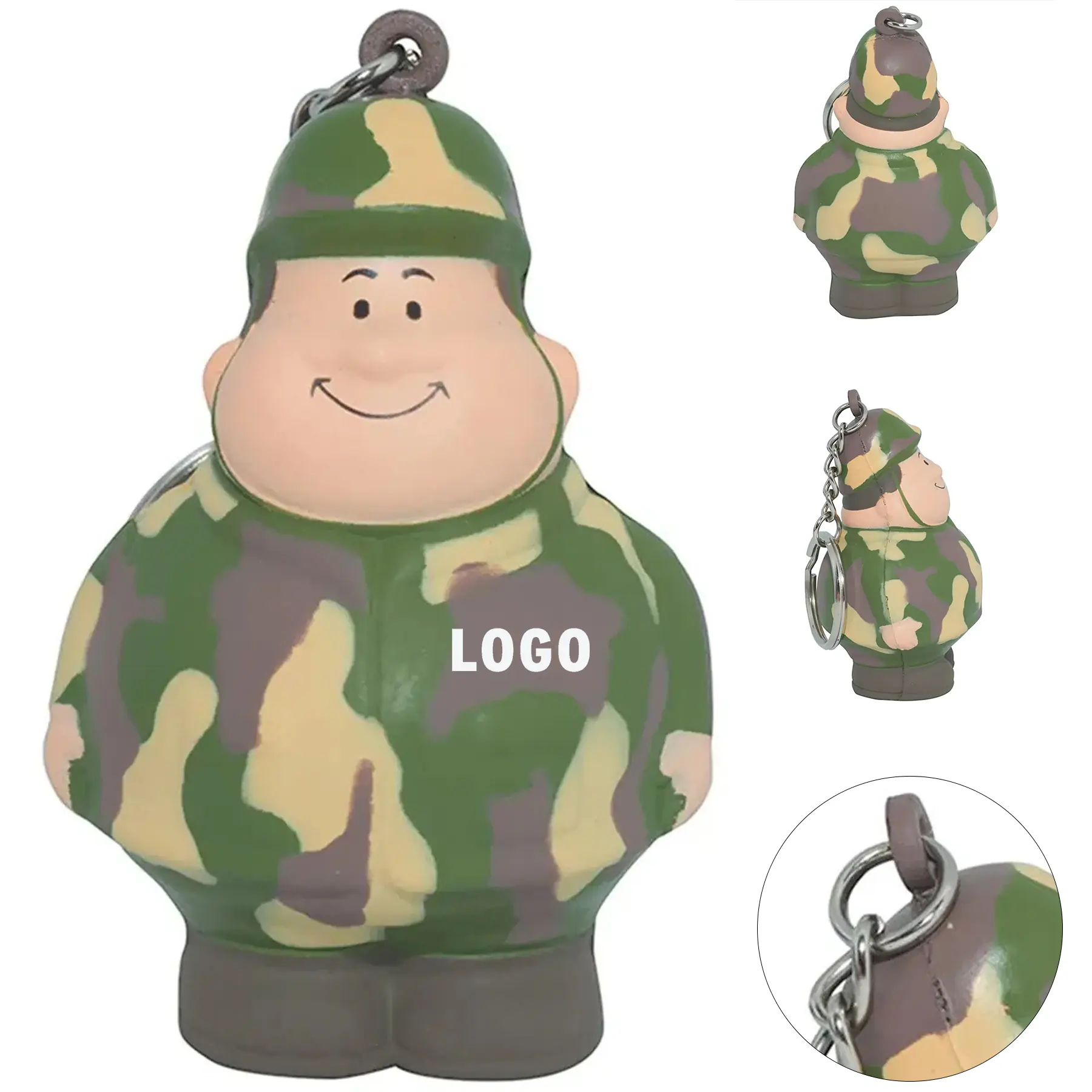 Troops Stress Reliever Keychain Customizable 2