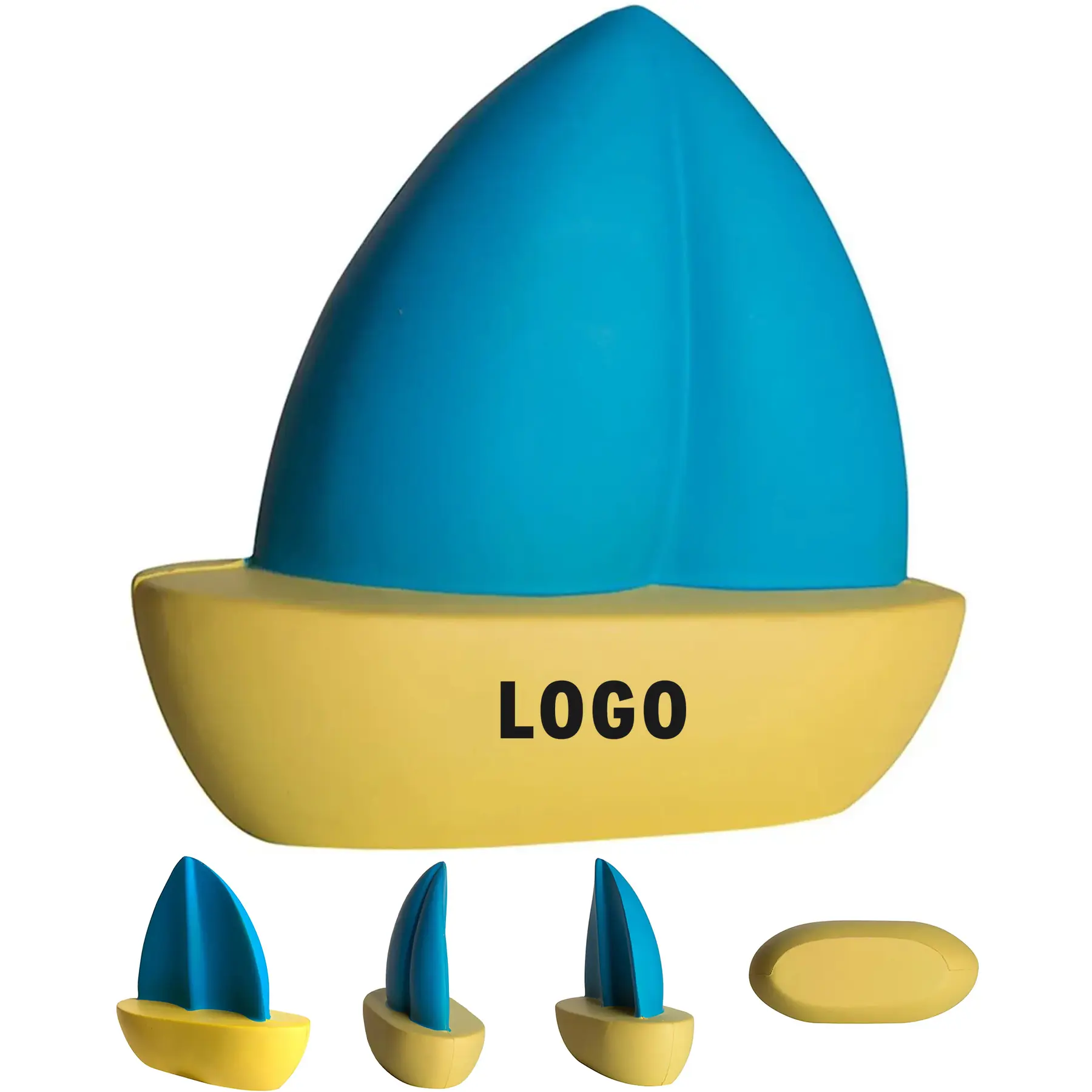 Custom Logo Sailboat Stress Relief Squeeze Toy 2