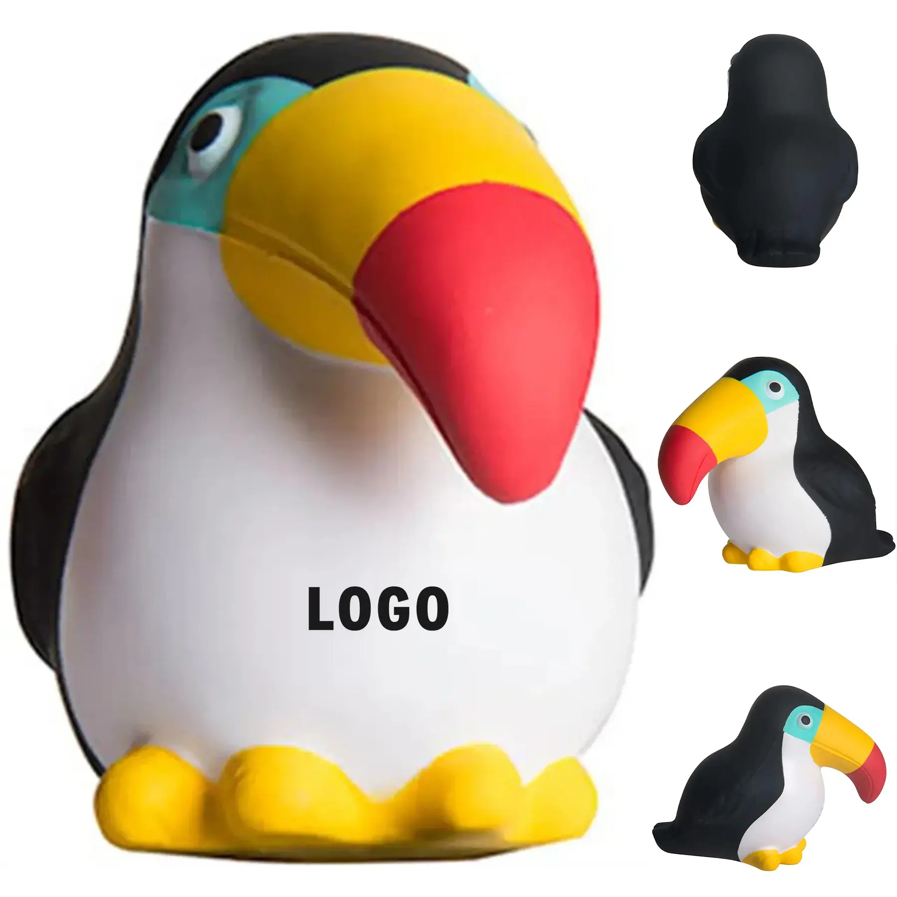 Personalized Toucan Squeeze Stress Ball for Branding 2