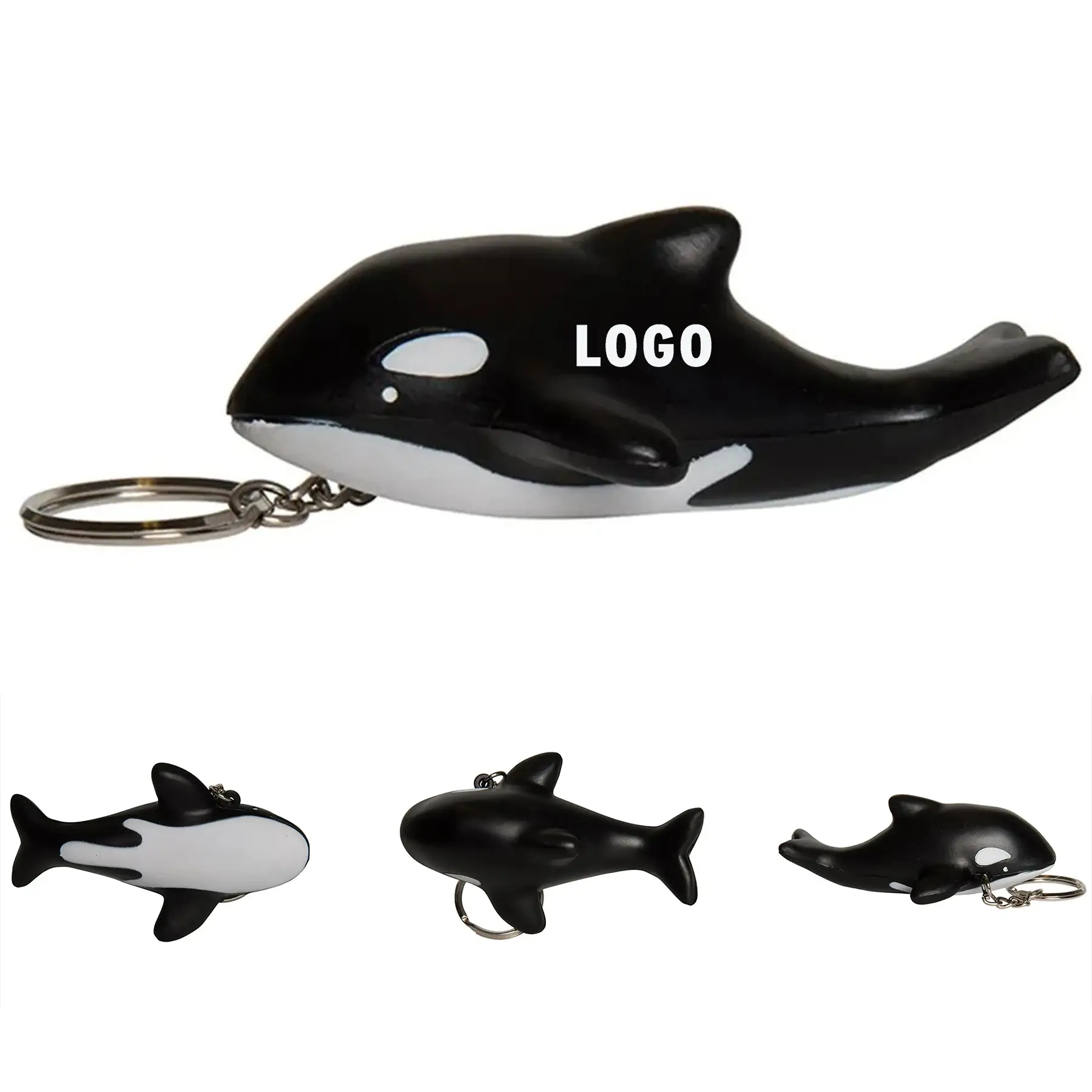 Orca Whale Keychain Stress Ball 2