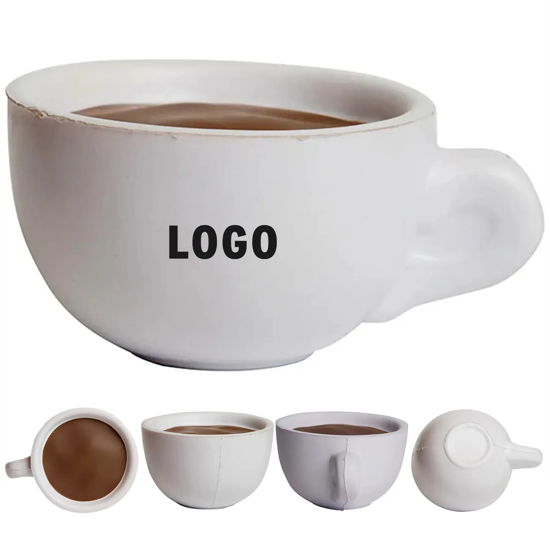Custom Coffee Cup Squeeze Stress Reliever Ball 2