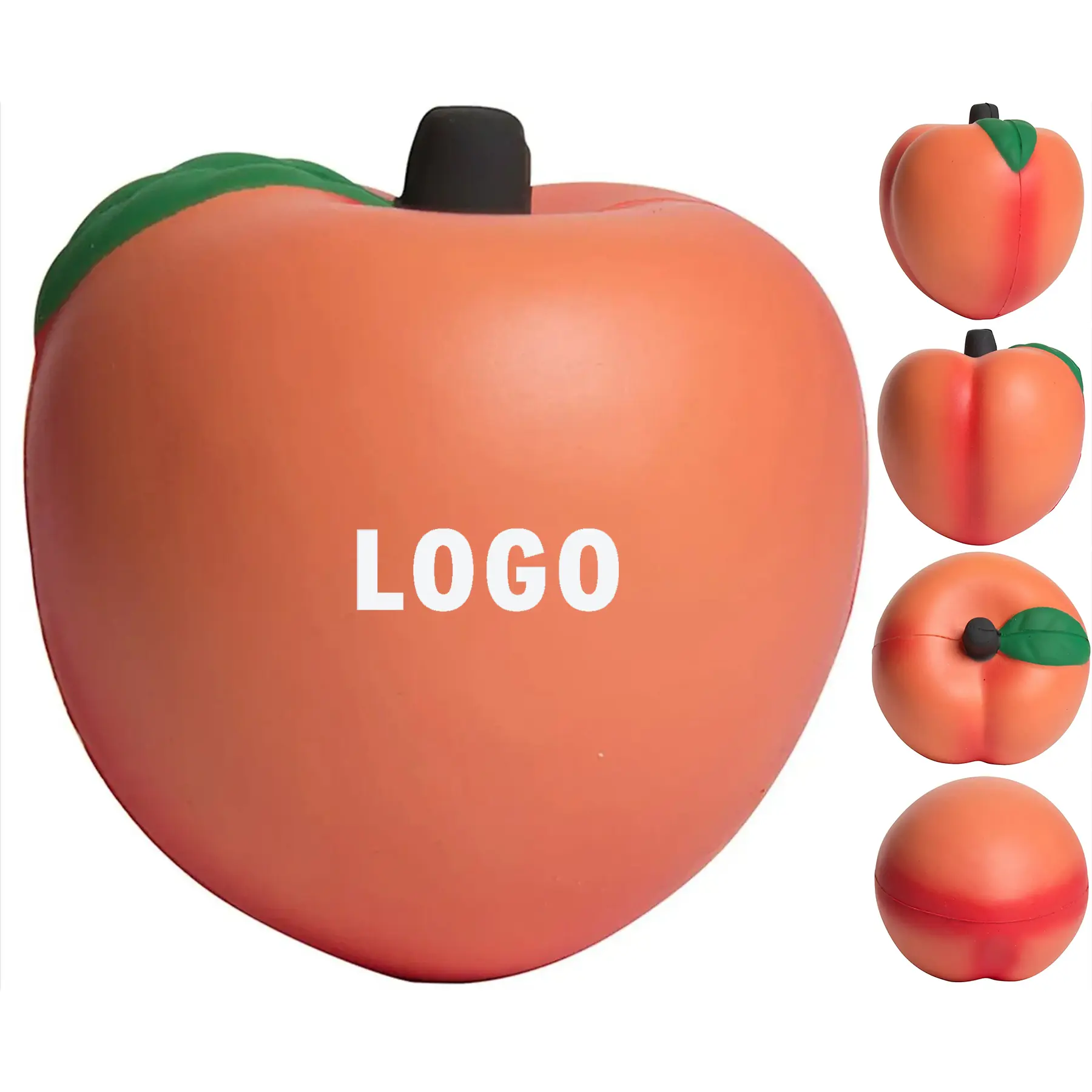 Custom Peach Shape Stress Toy 2