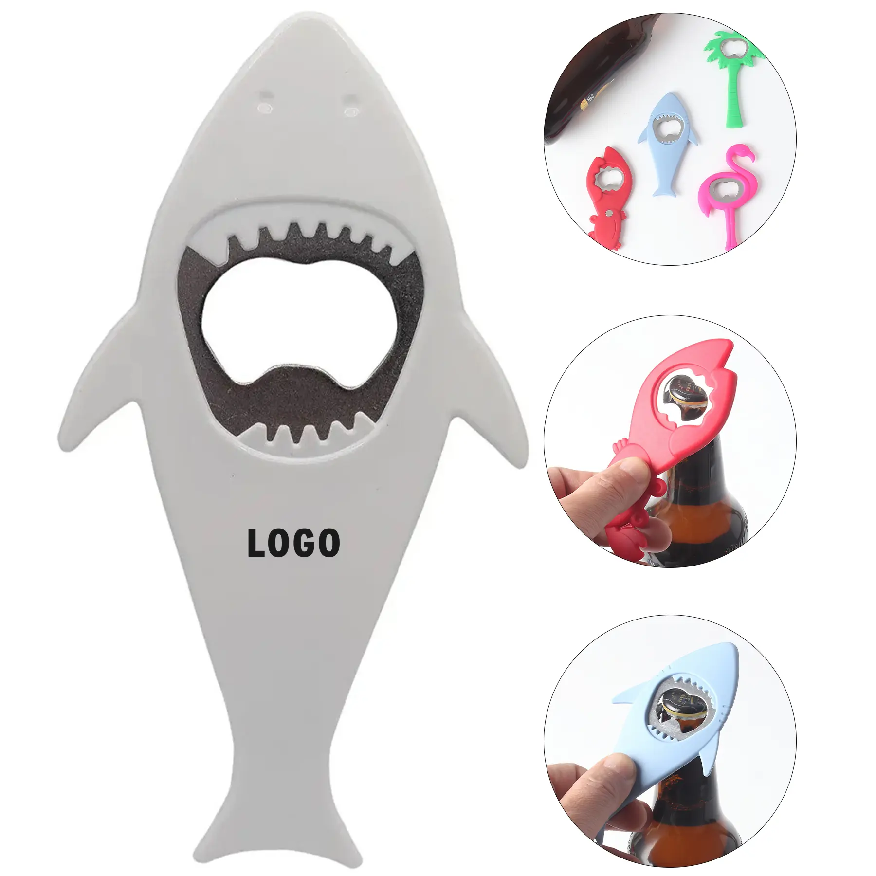 Shark Shaped Bottle Opener Plastic Party Favor 2