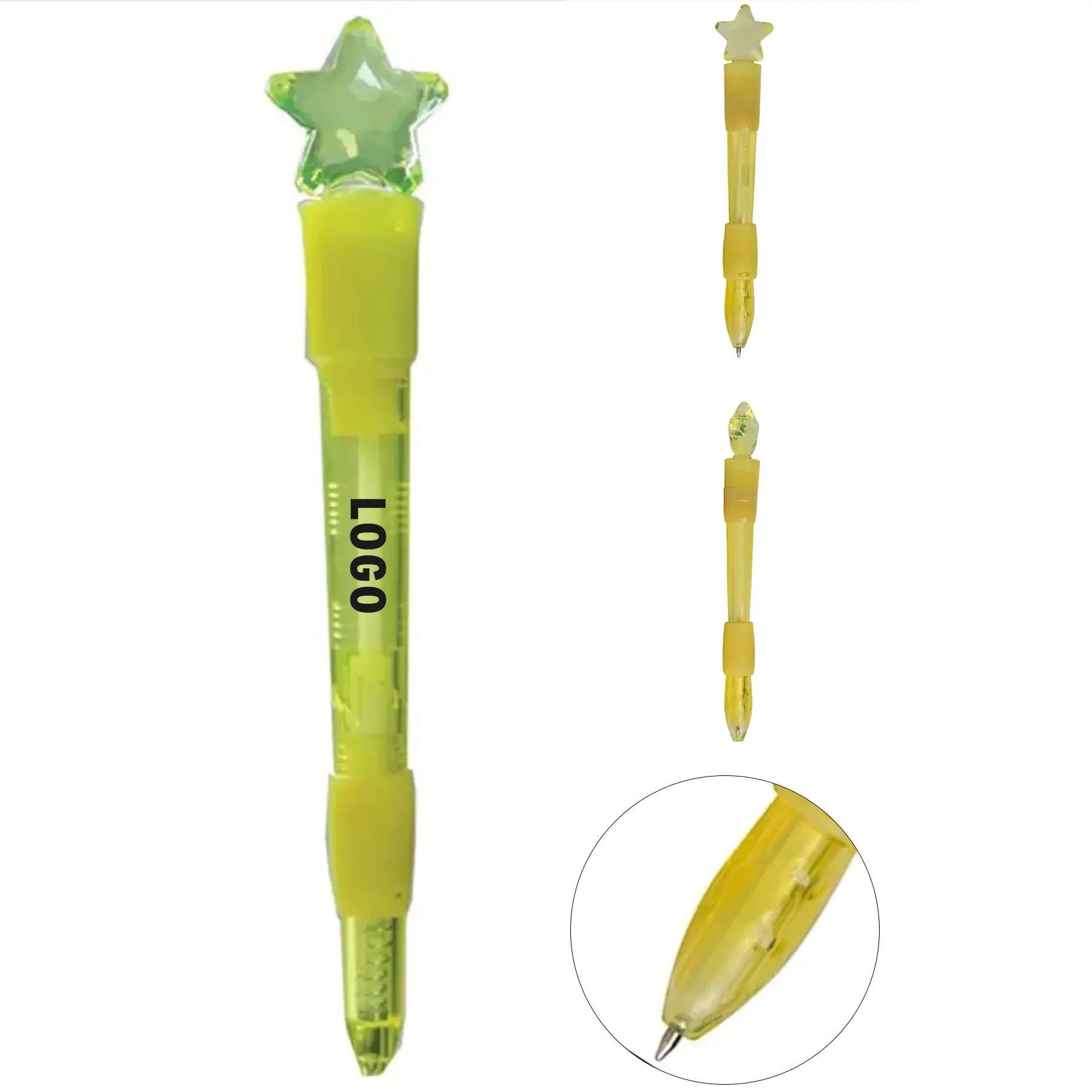 Customizable Glowing Star Ballpoint Pen 2