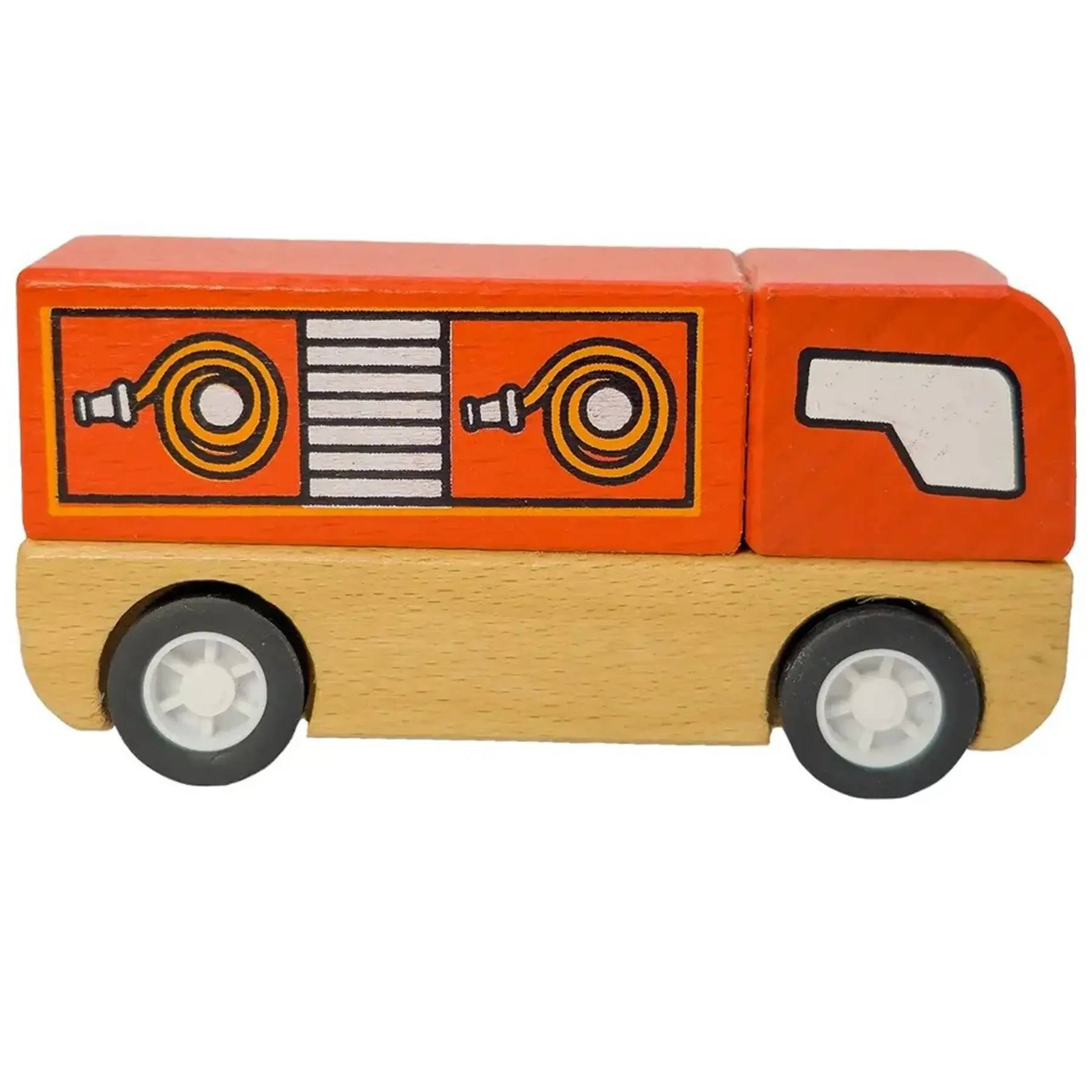 Wooden Fire Engine Toy Kids Community Event Souvenir